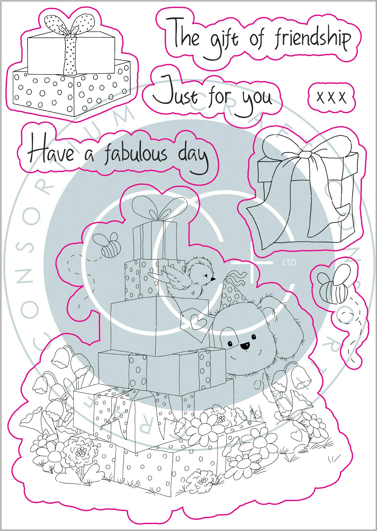 The Gift of Giving - The Gift - Clear Stamp Set - Image 2