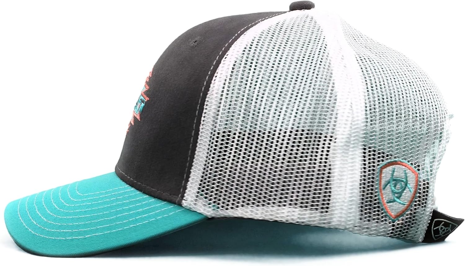 ARIAT Kid's Aztec Logo Snapback Cap Gray Size One Size - Image 6