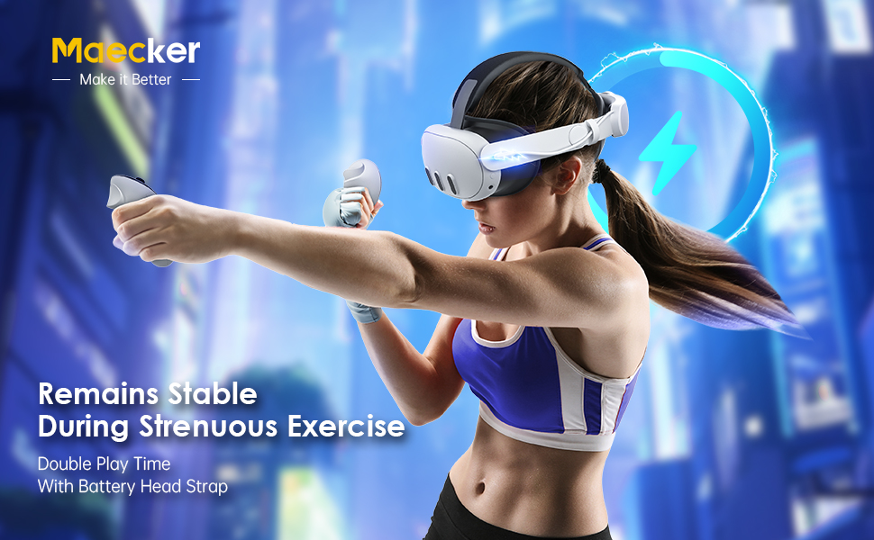 Maecker vr K3 Battery Headstrap for Quest 3S for Quest 3 Head