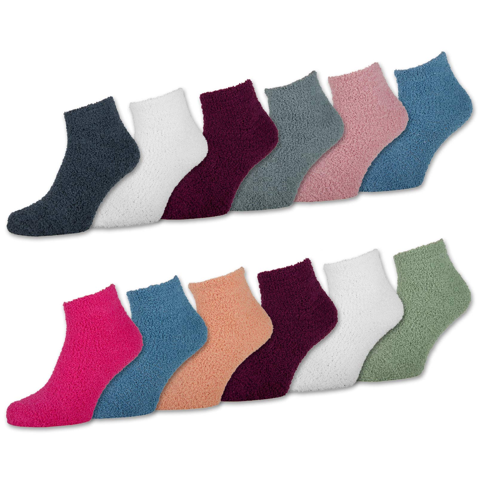 sockenkauf246 or 12 Pairs Fluffy Home Socks Women Cosy Super Soft Bed Socks Ladies