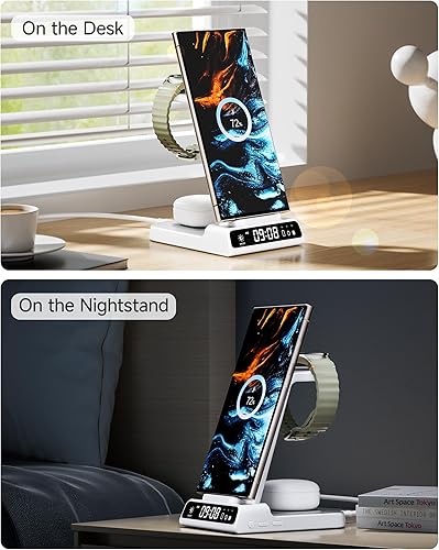 Miniatura 14 de Cargador inalámbrico para dispositivos Samsung, estación de carga inalámbrica para Galaxy S25 Ultra/S25+/S25/Z Flip7/Z Fold/S24 Ultra/S23/S22/S21