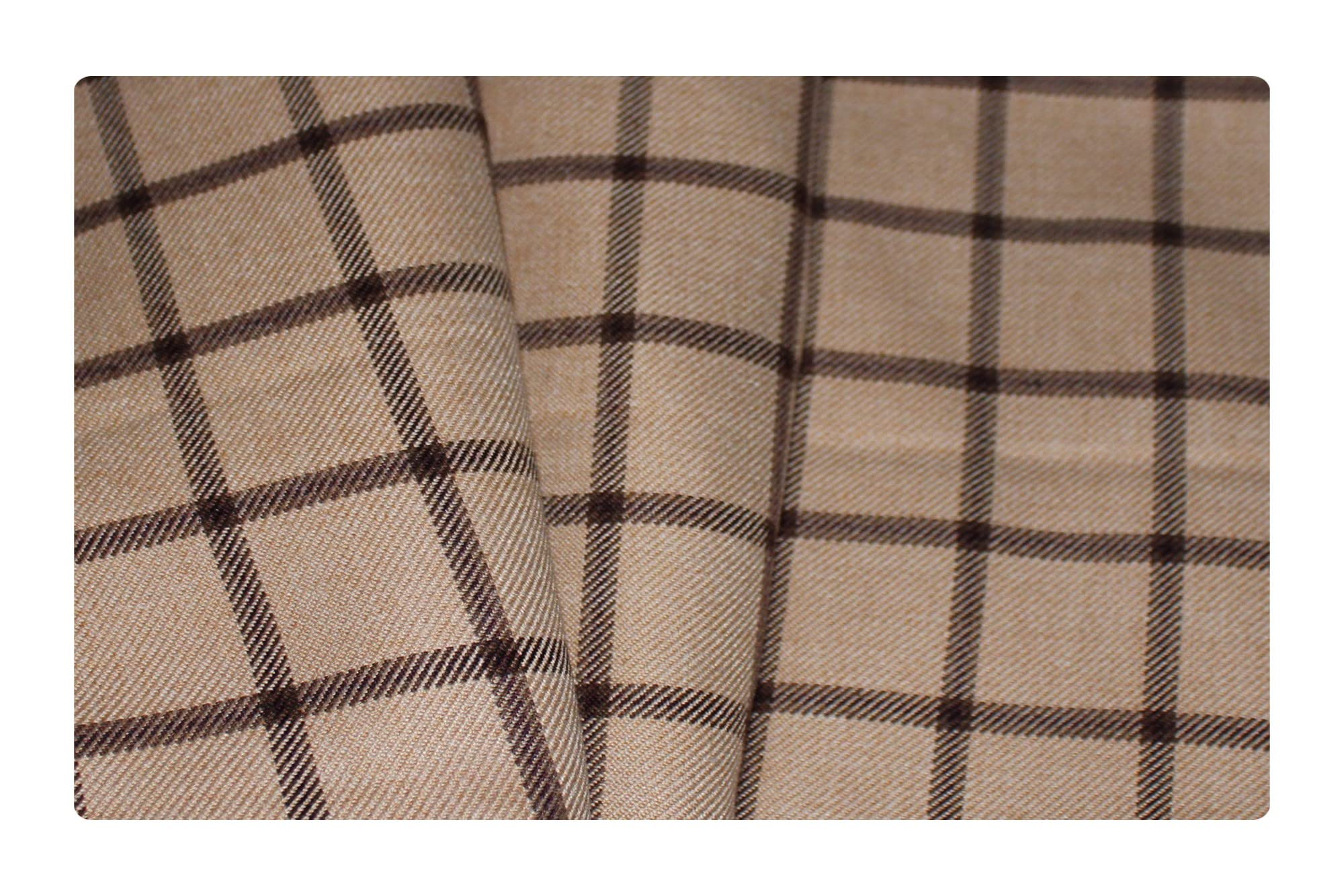 Men's Cotton Polyester Blend Tweed Checkered Blazer & Jacket Fabric Unstitched (2 m,Free Size)-image-43