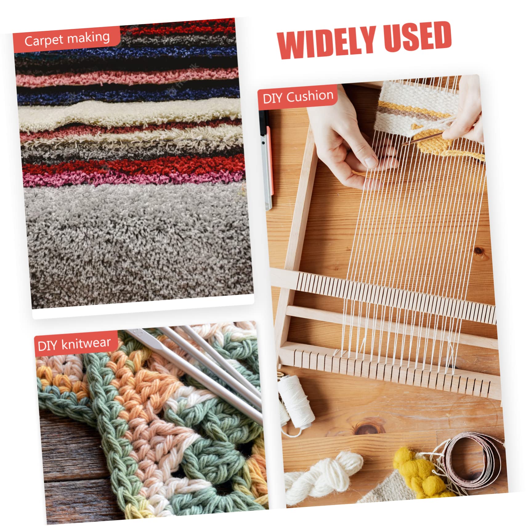 STOBOK 3 Sätze Stickgarn Für Teppiche Blanket Yarn Wool Knitting Yarn Wollbestickter Teppich DIY Teppichgarn DIY-garne Herstellen Wolle Heimwerkerbedarf DIY Knüpfgarn Acryl 12 Stücke * 3