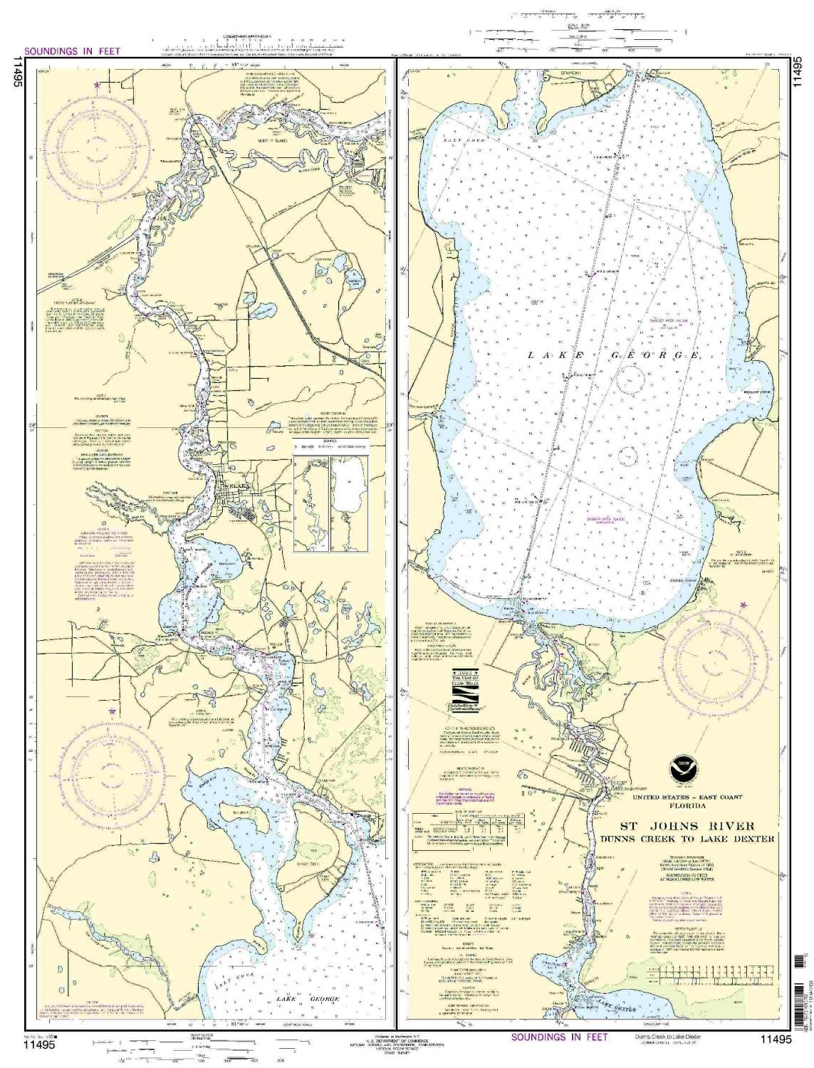 11495--St Johns River, Dunns Creek to Lake Dexter