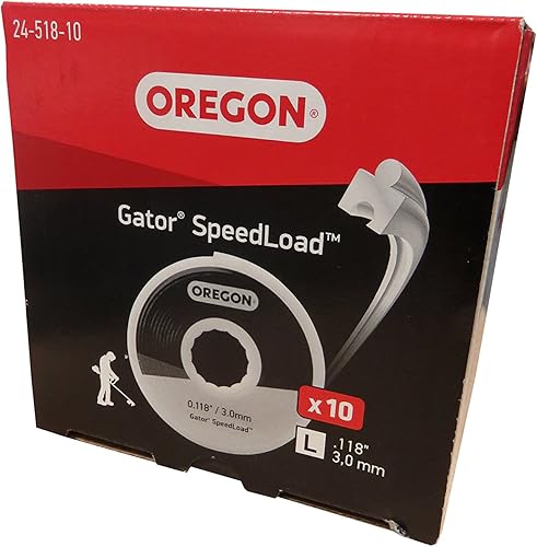 Miniatura 3 de Oregon Línea de recortadora Gator SpeedLoad 24-518-10, 0.118 pulgadas, paquete de 10, LG