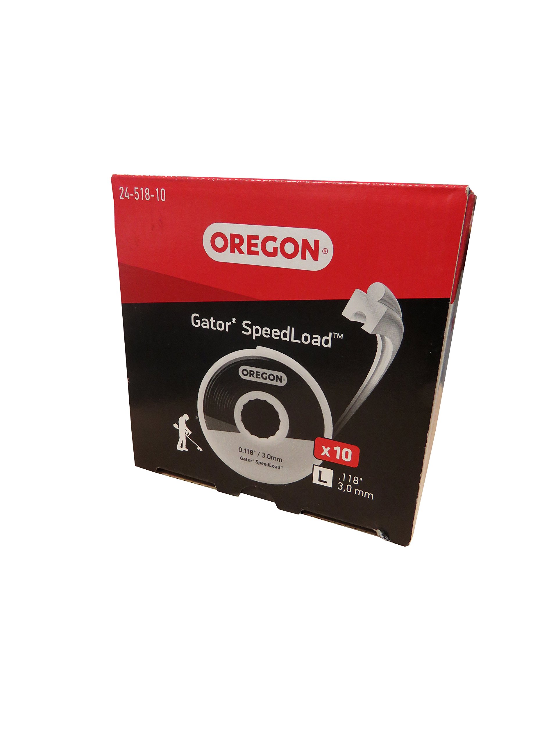 Oregon 24-518-10 Fil de coupe Gator SpeedLoad, 3,0 mm paquet de 10