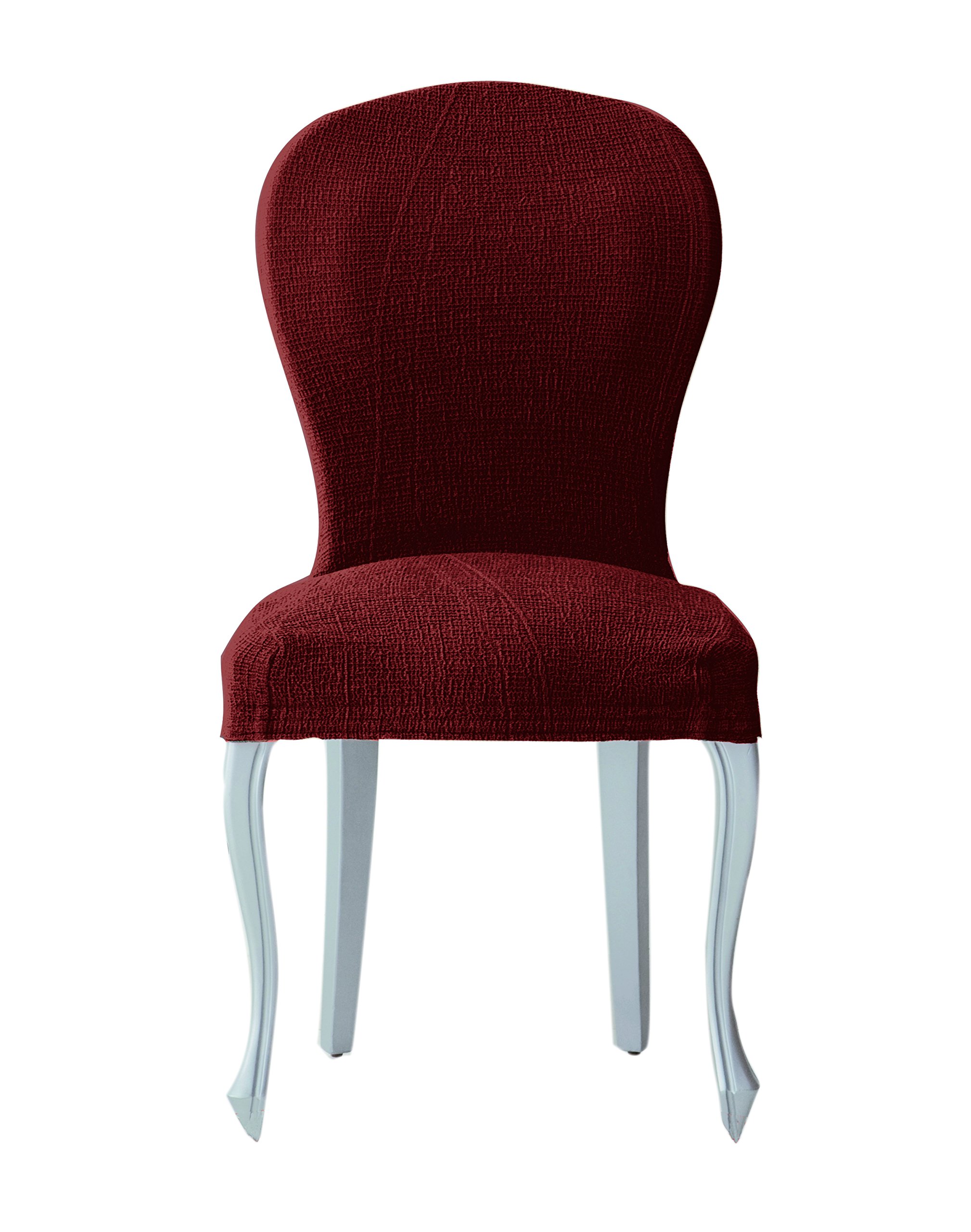 Eysa Teide Bielastic Chair Cover with Backrest, Tile, Pack of 2