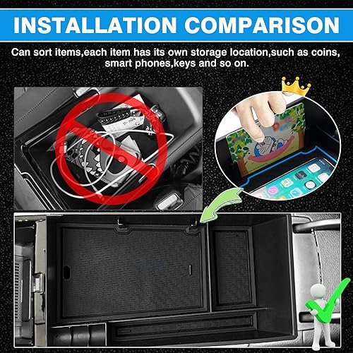 Miniatura 5 de Karltys Organizador de consola central para Kia K5 2021-2023 2024, accesorios K5, caja de almacenamiento para reposabrazos K5, bandeja de inserción