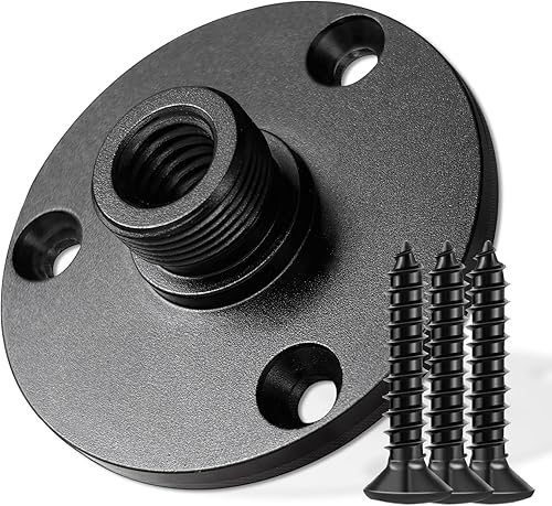 Miniatura 1 de Soportes de brida de podio de micrófono con almohadilla, soportes de mesa de cuello de cisne para micrófono con roscas hembra 58-27 macho 38-16 y