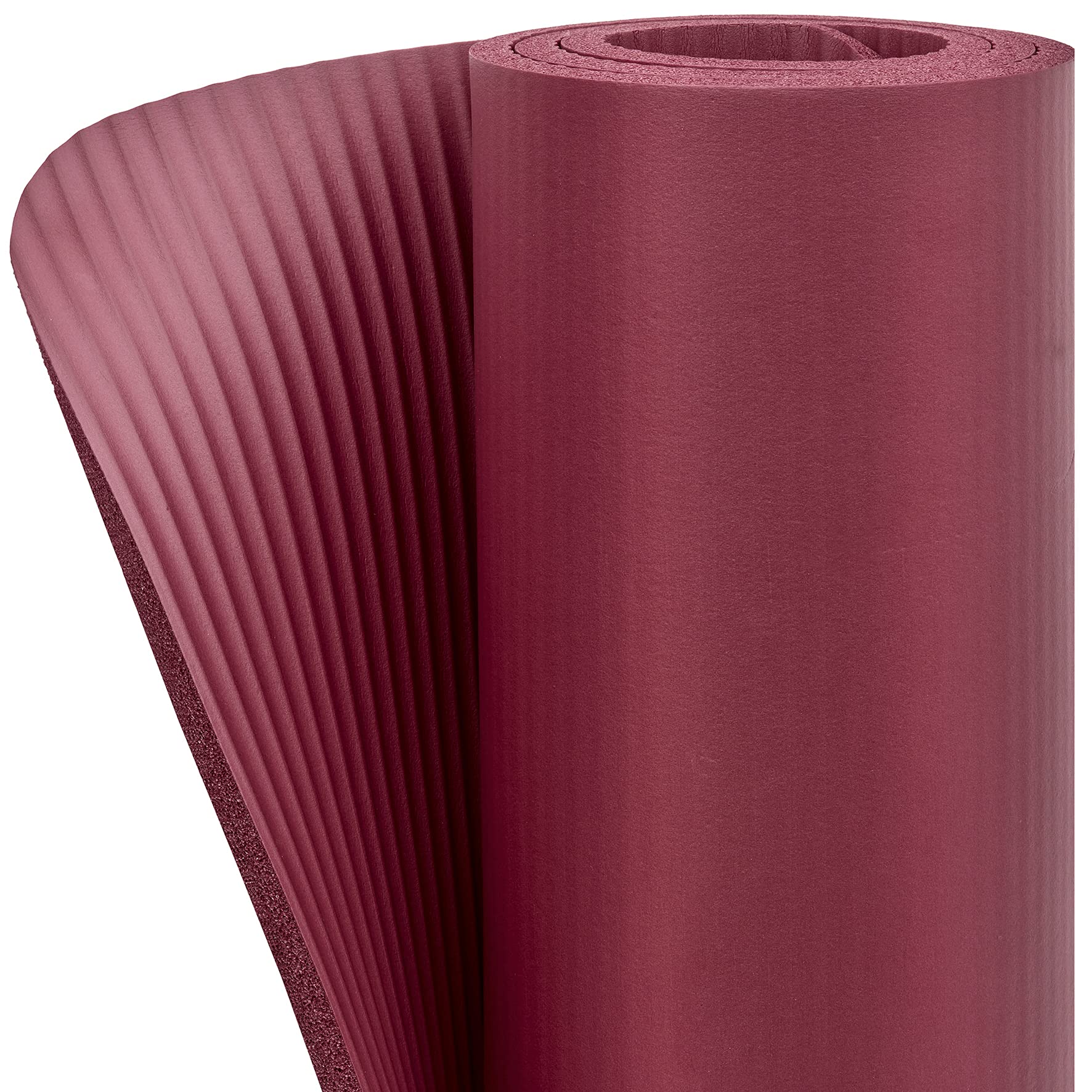 adidas Pilates-Matte | NBR-Schaum, gerippte Oberfläche, 2-in-1-Tragegurt als Dehnhilfe – ideal für Pilates und Yoga zuhause