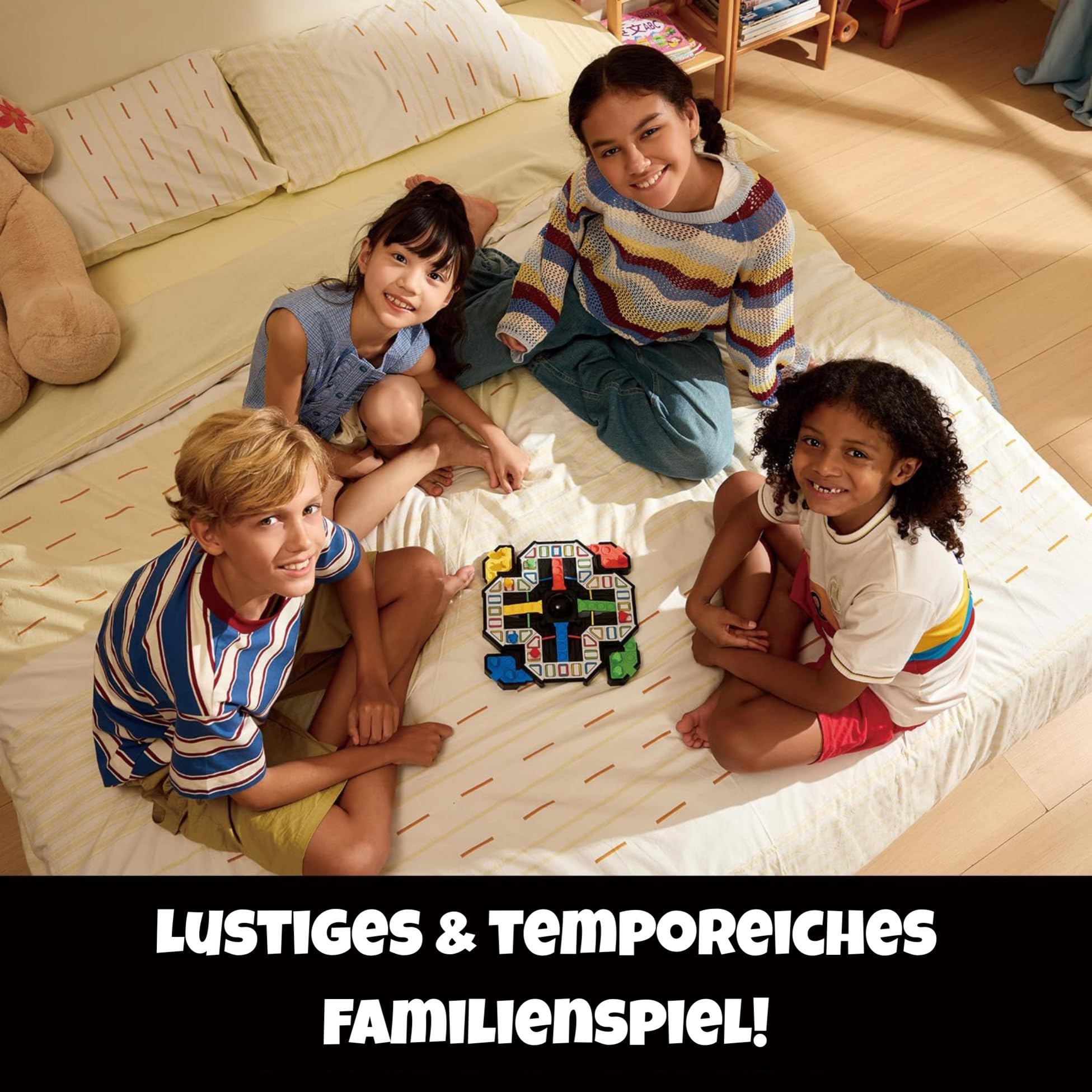 GiiKER Super Ludo - Elektronisches Würfelspiel - Schlanker Mensch - Interaktives Spiel mit Lichteffekten - Familie & Kinderspiel - Geburtstagsgeschenk für Kinder