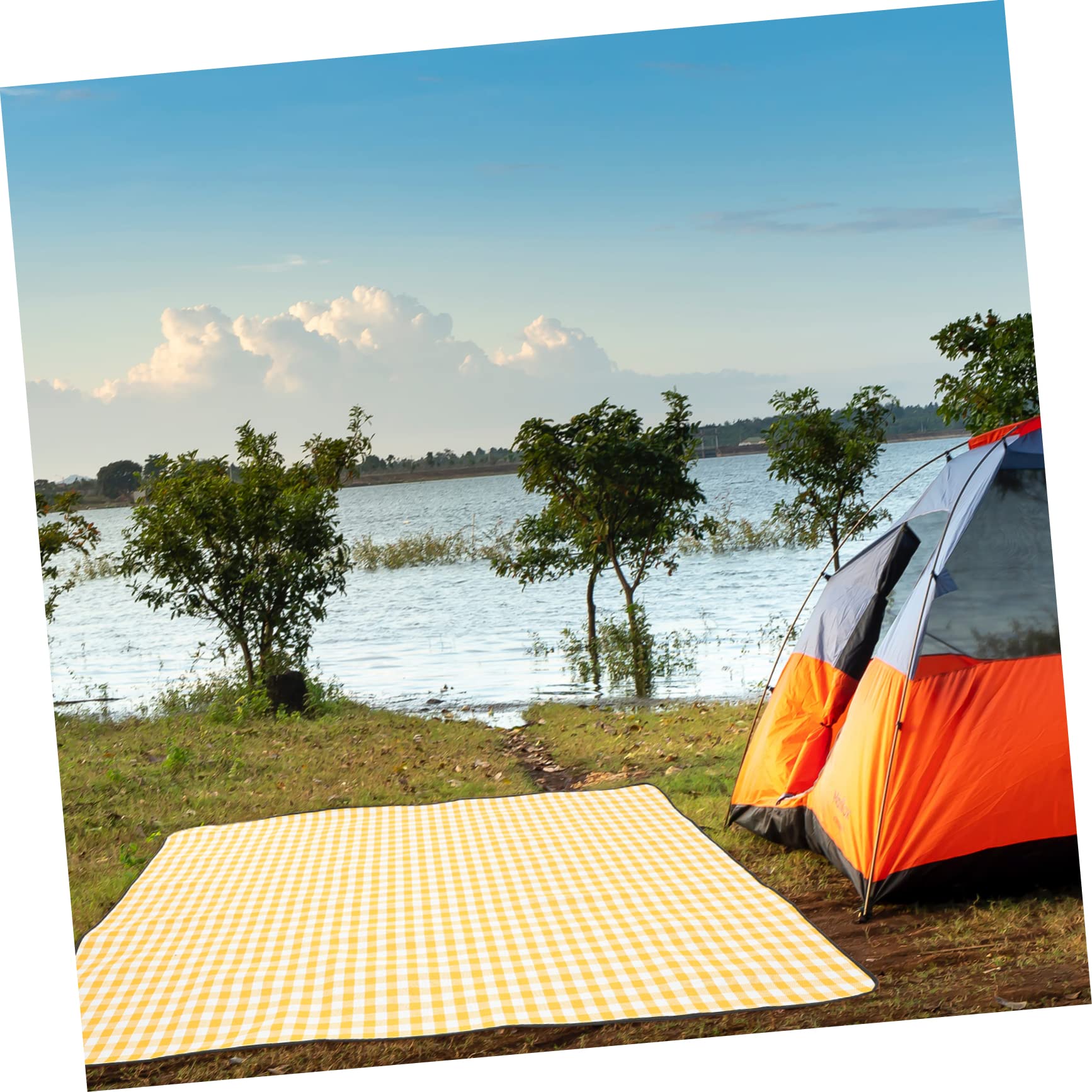 KOMBIUDA Esterilla Portátil 1.5x2m para Picnic Playa Resistente Al Desgaste Cómoda