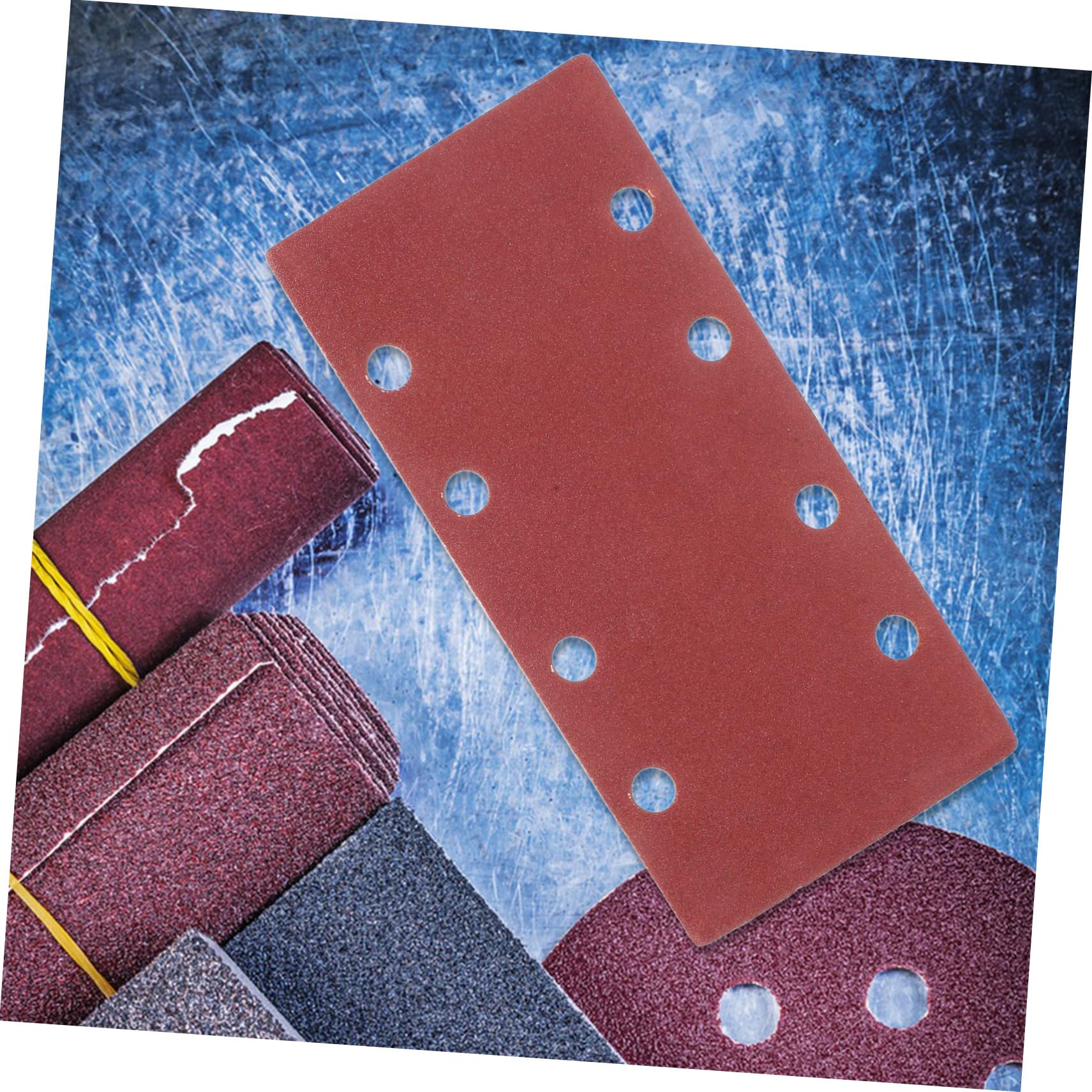 Carta Abrasiva per Levigatrice Rettangolare e Quadrata 100 Pezzi | Carta, Grana Fine ad Alta Efficienza, per Plastica e Legno, per Artigianato e Lavorazioni Meccaniche