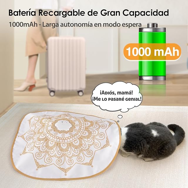 Foto 7 de 7 de GoldenSun Juguetes Interactivos para Gatos, Juguete Automático 4 en 1 con Escondite, Golpea al Topo