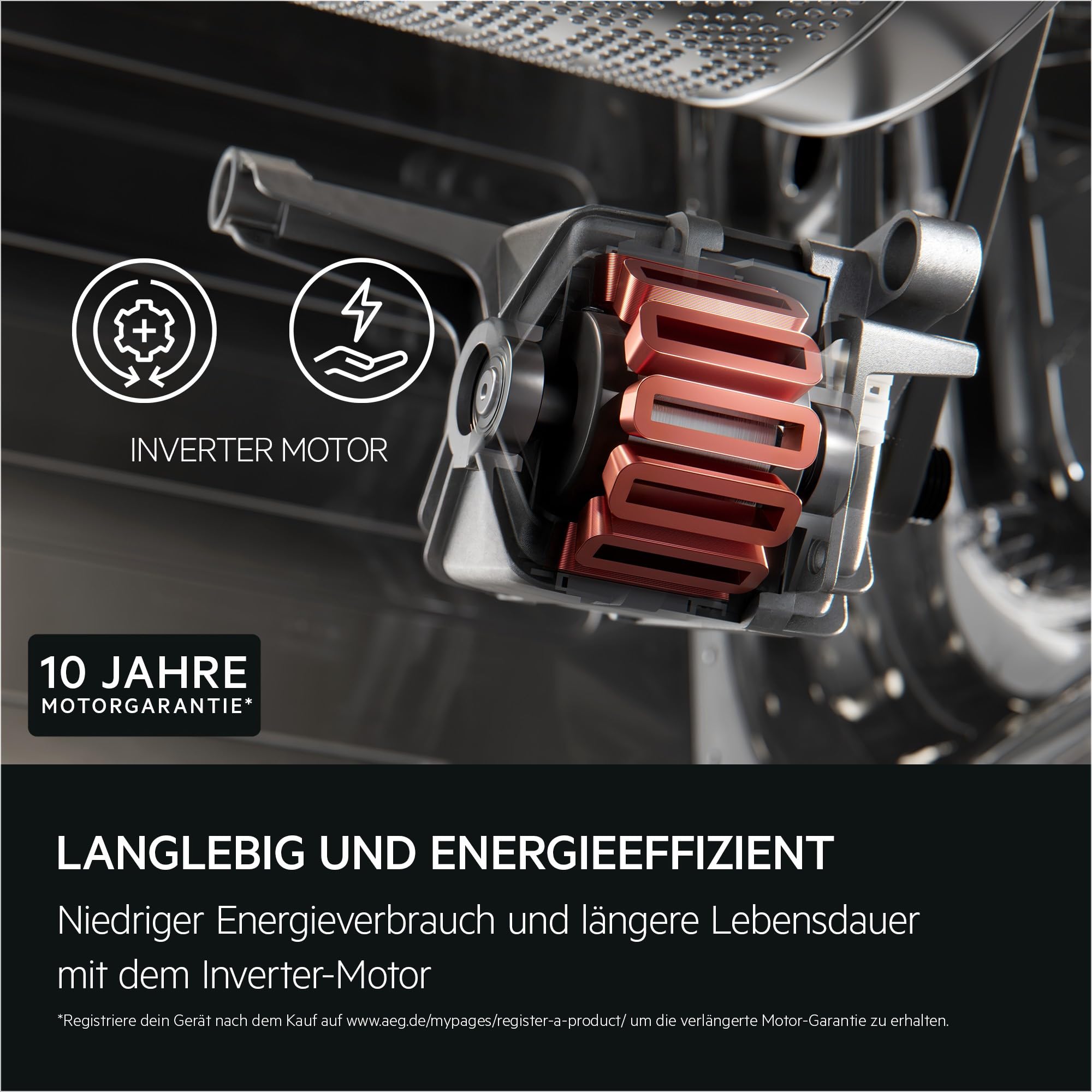 AEG Waschtrockner Serie 7000 ProSteam, 8 kg Waschen, 5 kg Trocknen, 1400 U/min, Inverter Motor, LWR7AMZ48WD