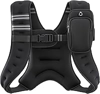 ZELUS Weighted Vest 6-30lbs Adjustable with Reflective Strips for Running, Strength Training, Workouts & Weight Loss