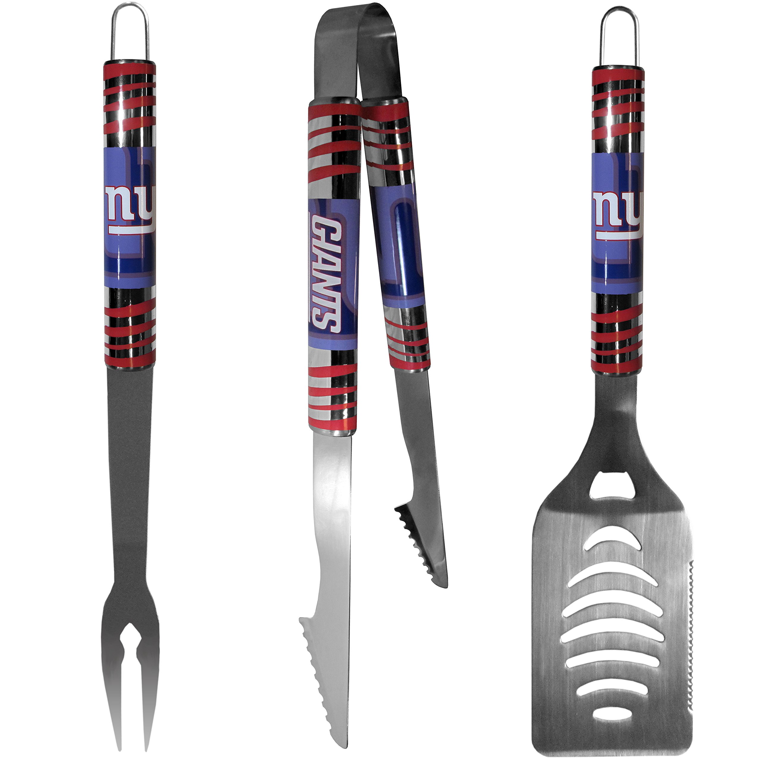 NFL Siskiyou Sports Fan Shop New York Giants Tailgater BBQ Set 3 piece Team Color