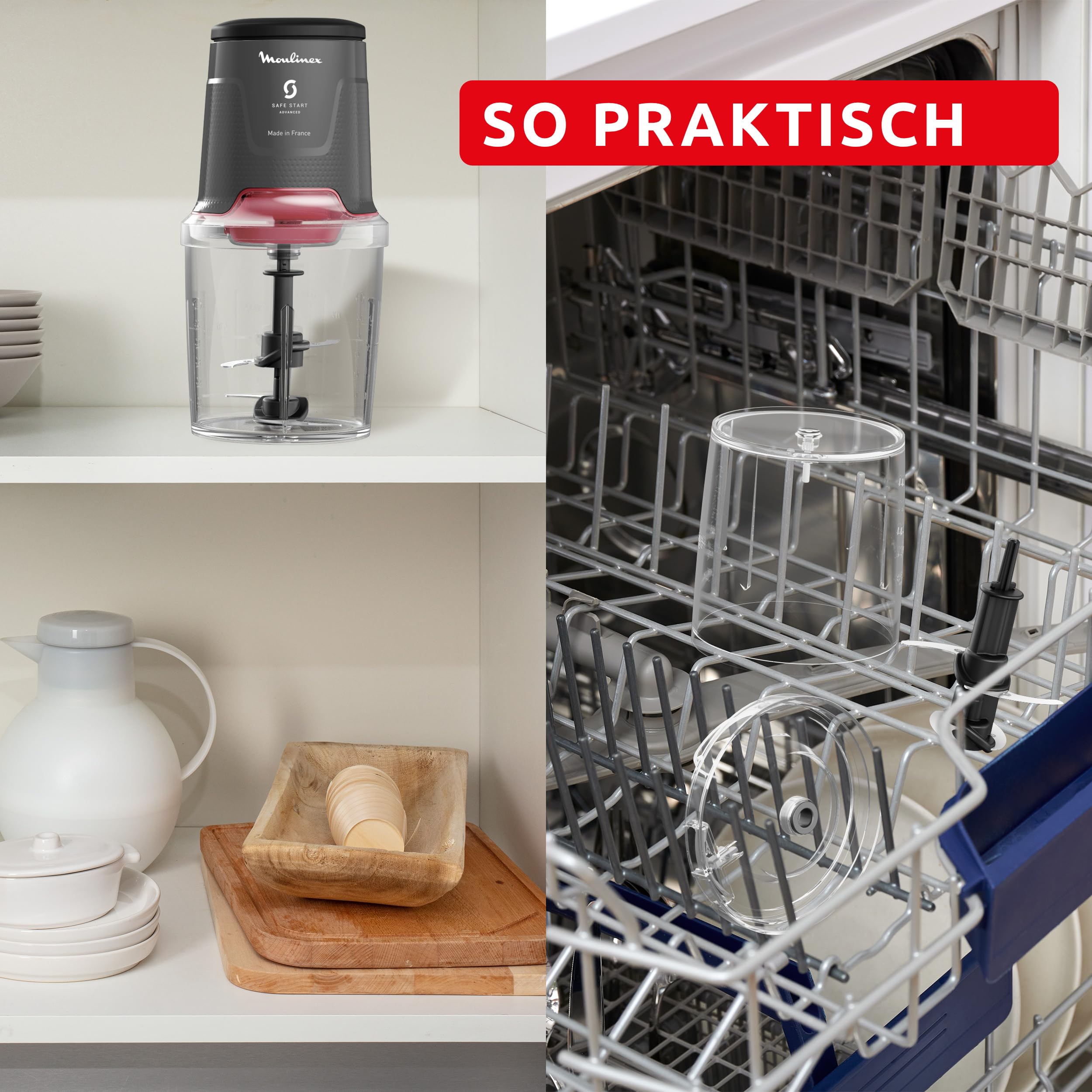 Moulinex Easy Press elektrischer Zerkleinerer, 500 ml Fassungsvermögen
