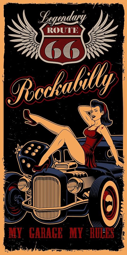 【Lサイズ】ロカビリー ルート66 アメ車  看板 置物 雑貨 ライトBOX Amazon.co.jp: 【Lサイズ】ロカビリー ルート66 アメ車 ロック