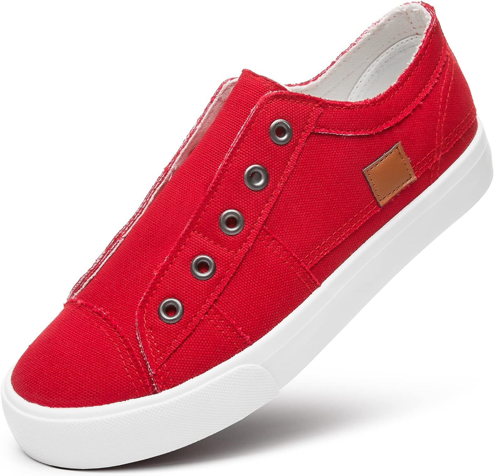 Women's Slip on Shoes Non Slip Fashion Canvas Sneakers Low Top Casual Shoes