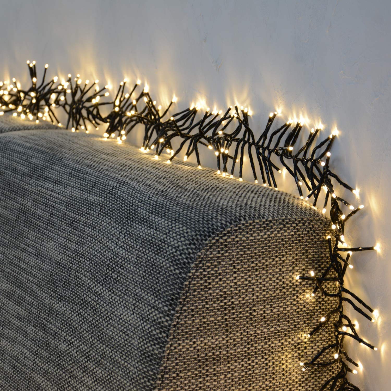 EXTRA LANG LED Lichterkette warmweiß mit 8 Programmen LEDs für innen und außen Büschellichterkette (25m - 3000LEDs - warmweiß)