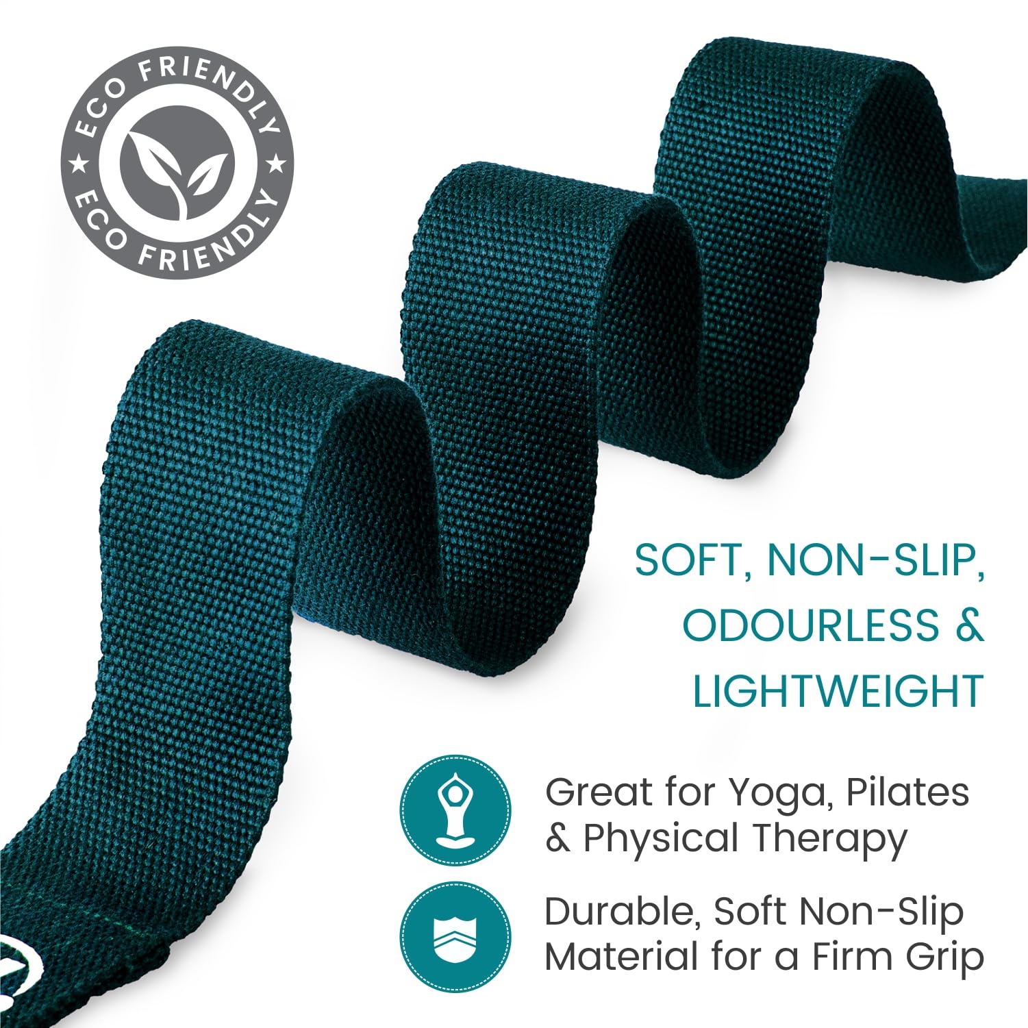 Yoga Studio OEKO-TEX Starter Yoga Set, Yogamatte, 2 x EVA Yoga Steine und Yoga Gurt für Zuhause, Fitnessstudio, Yoga Training