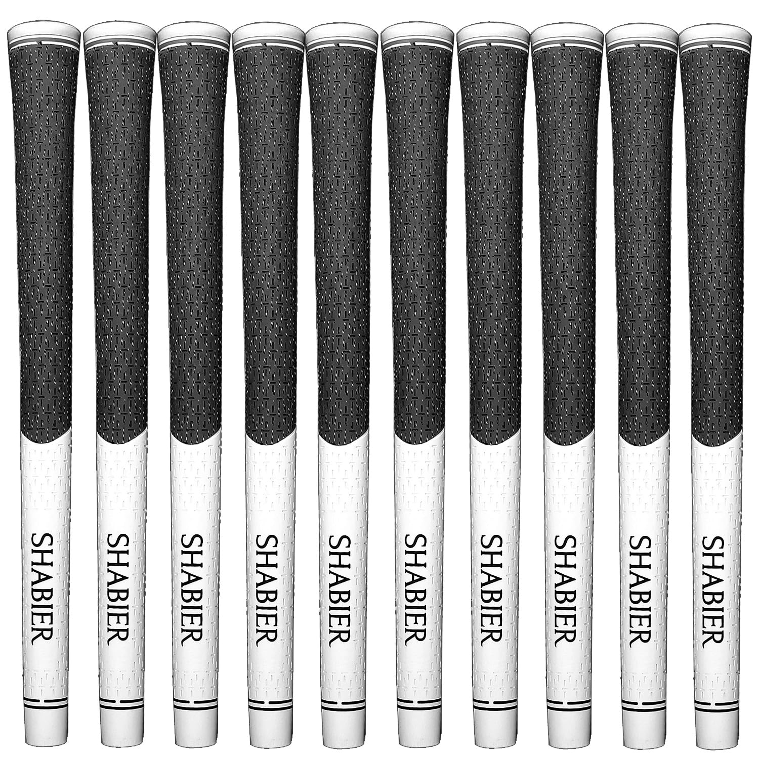 CRESTGOLF Set Di 13 Impugnature Per Mazze Da Golf – Morbide, Antiscivolo E Ultraleggere, Design Opaco (Nero, Misura Standard .60)