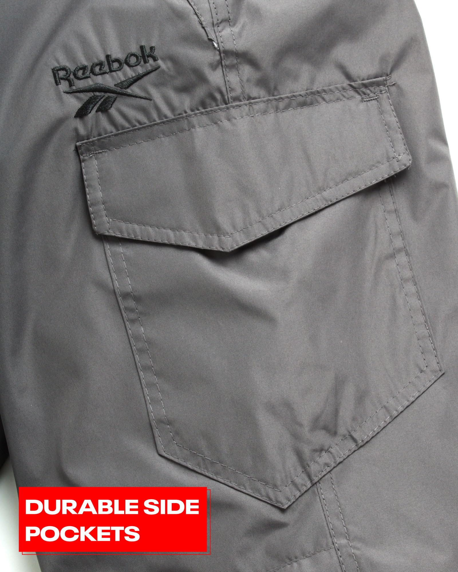 Reebok Pantalon de neige pour garçon – Pantalon de snowboard imperméable lourd avec poches cargo, guêtres de neige – Pantalon de ski pour garçons (4-20)