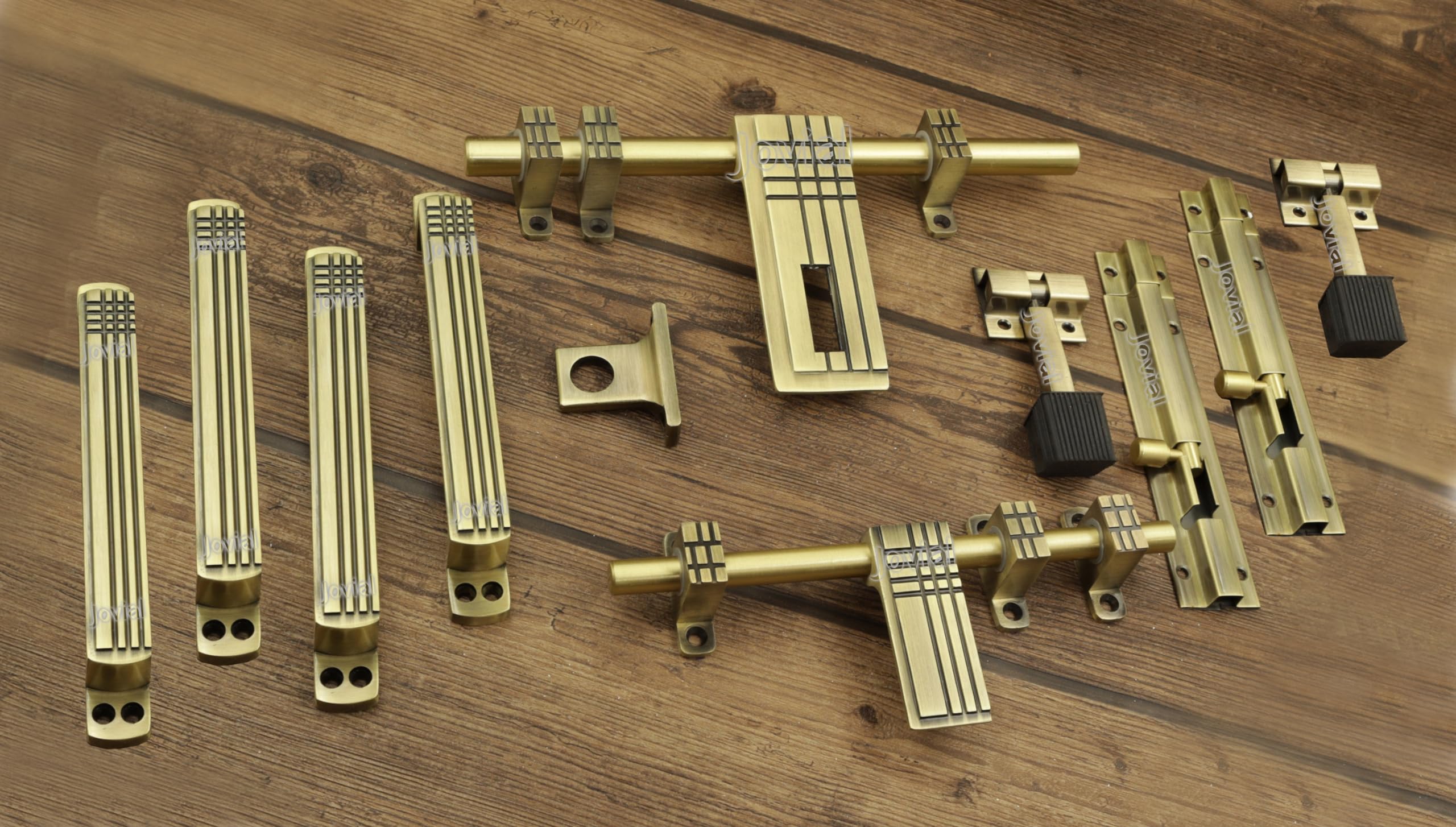 Jovial 1016 - Double Door - Door Fittings Kit, Door Accessories Kit, Door Kit Set (12"-1 Aldrop, 10"-1 Latch, 4 Handles, 2 Tower Bolt and 2 Door Stopper, Finish : Antique Brass) (B0967QTQ5D) Amazon Price History, Amazon Price Tracker
