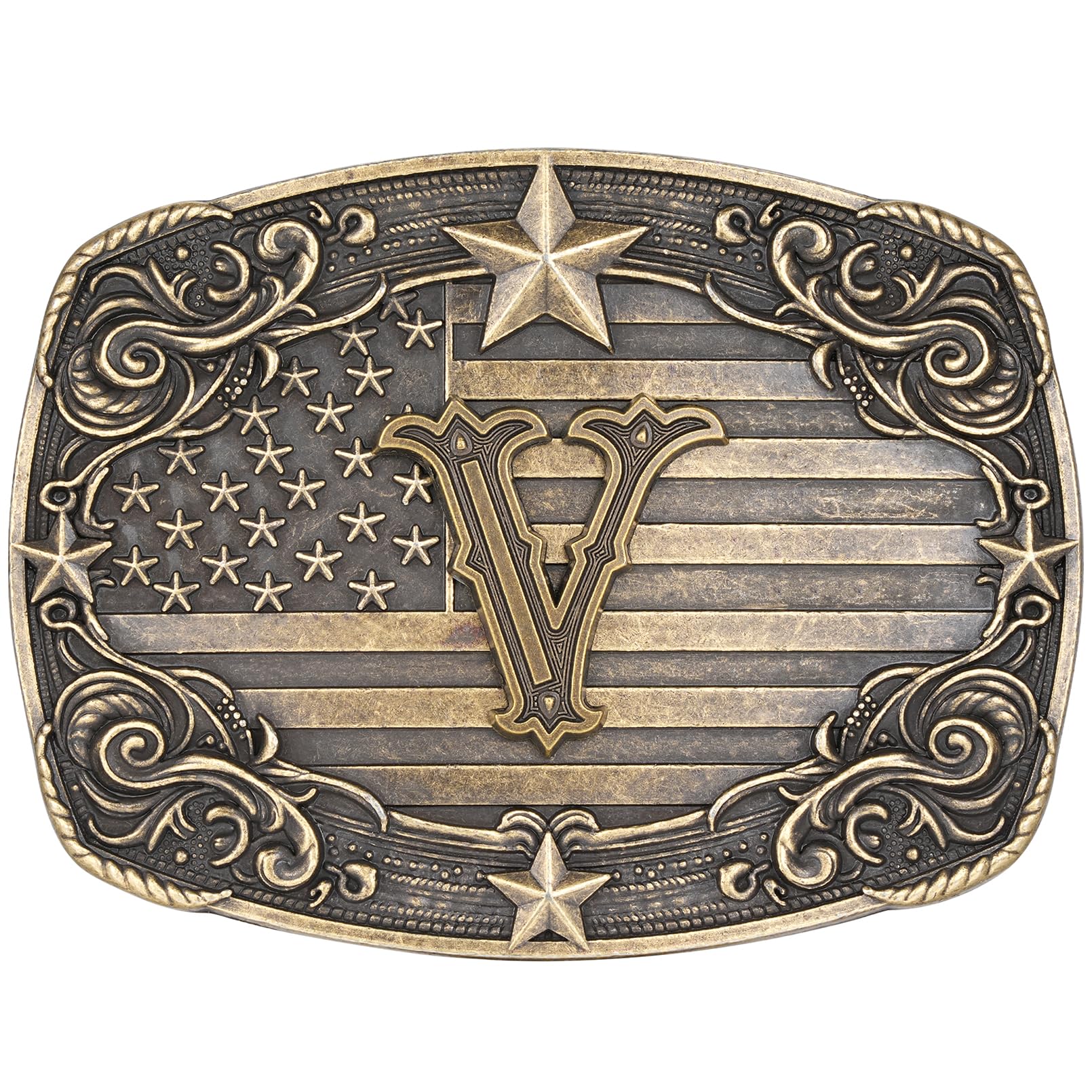 Western Belt Buckle for Men Women Initial Letter A to Z Cowboy Belt Buckle Texas Buckle hebillas vaqueras para hombre