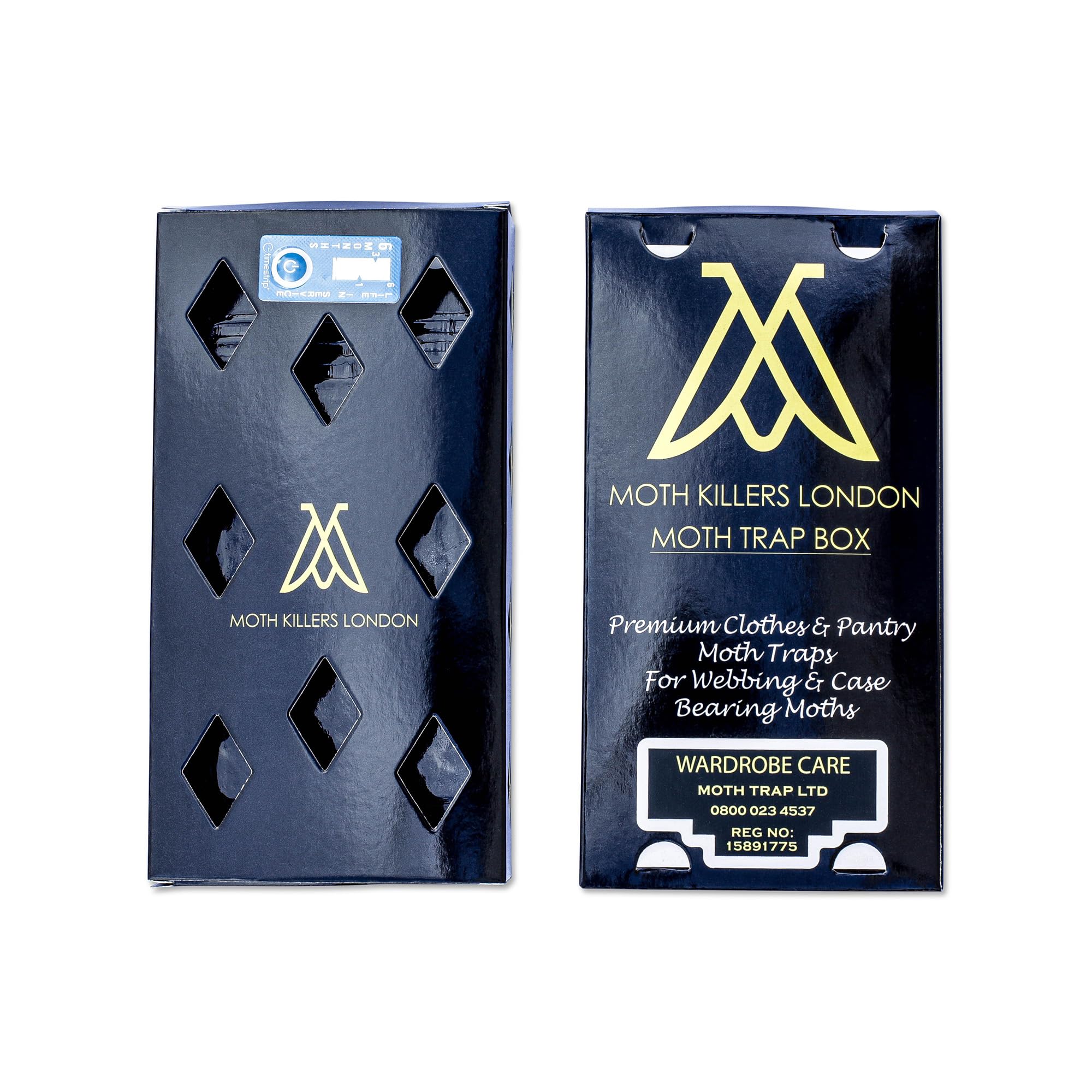 Clothes Moth Pheromone Traps X 5 | Unique Design | Designed By Moth Eradication Specialists | Also Works With Pantry Moths |
