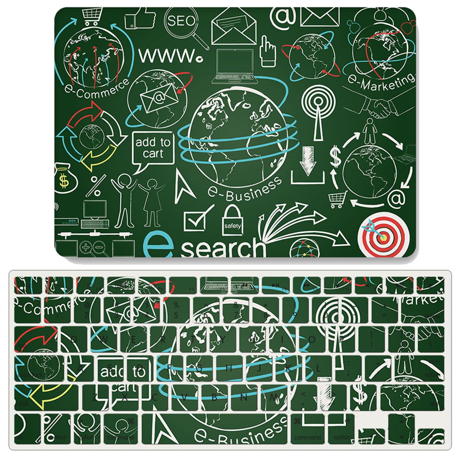 Carcasa MacBook Air 13 vieja generación que evita arañazos con funda teclado 6