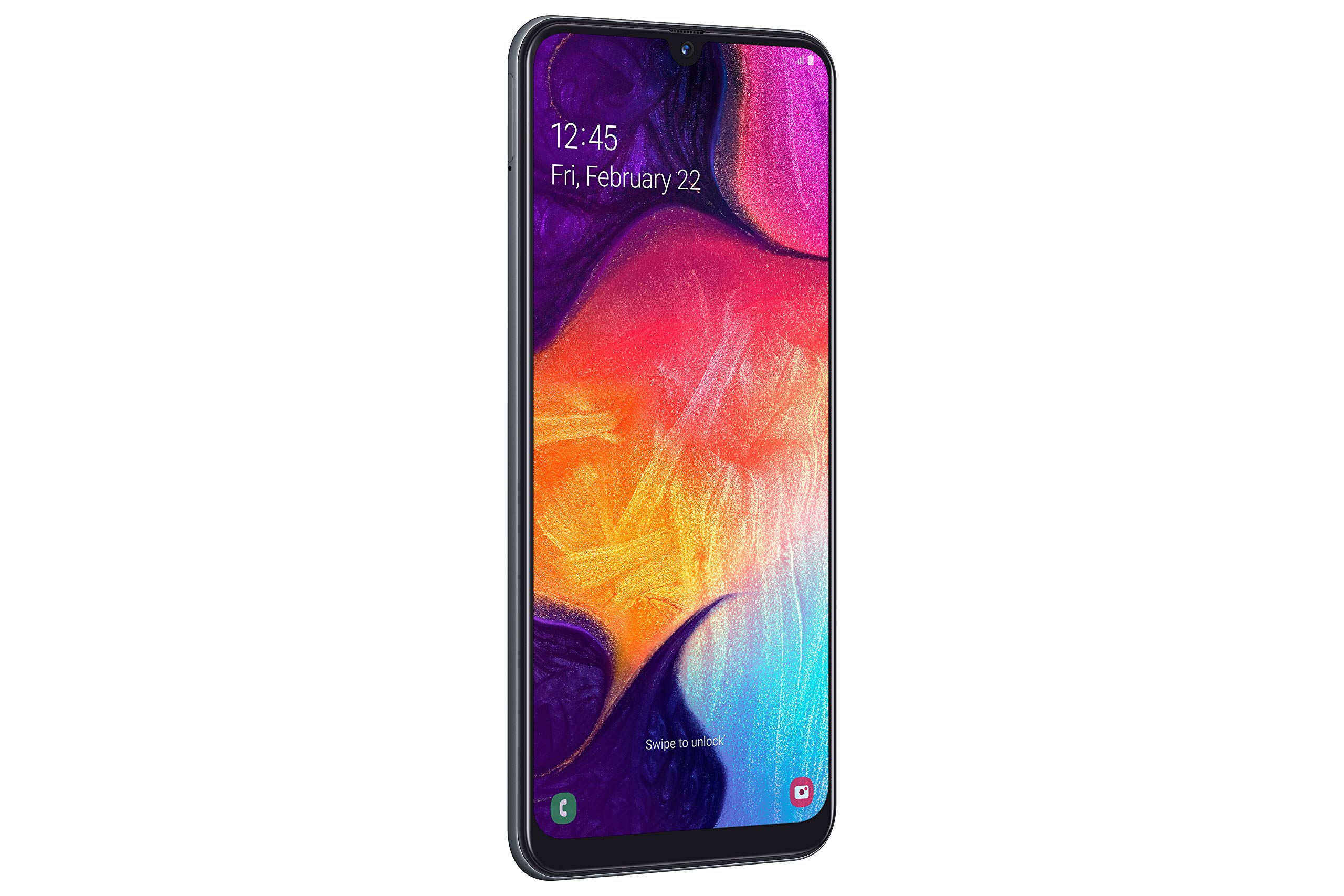 Samsung Galaxy A50 Smartphone Bundle (16.3cm (6.4 Zoll) 128GB interner Speicher, 4GB RAM, Dual sim, Android, Schwarz) + 64 GB SD-Karte | Deutsche Version