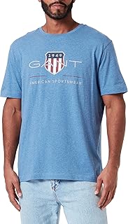 GANT Herren Reg Shield Ss ARCHIV Logo T-Shirt