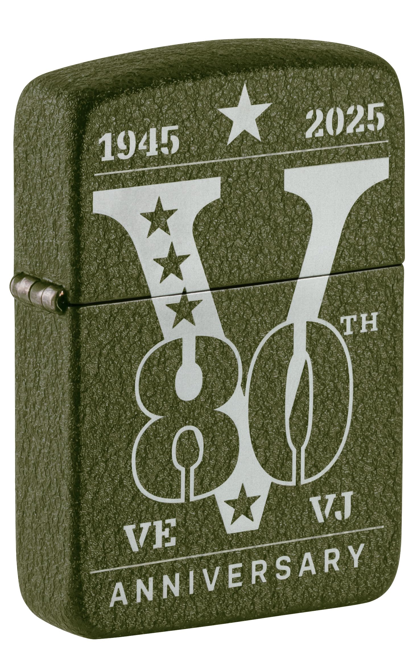 Zippo Windproof Lighter, 80th Anniversary Design – Laser Engraving – Refillable, Reusable, Windproof Design – Comes in Gift Box – Made in USA