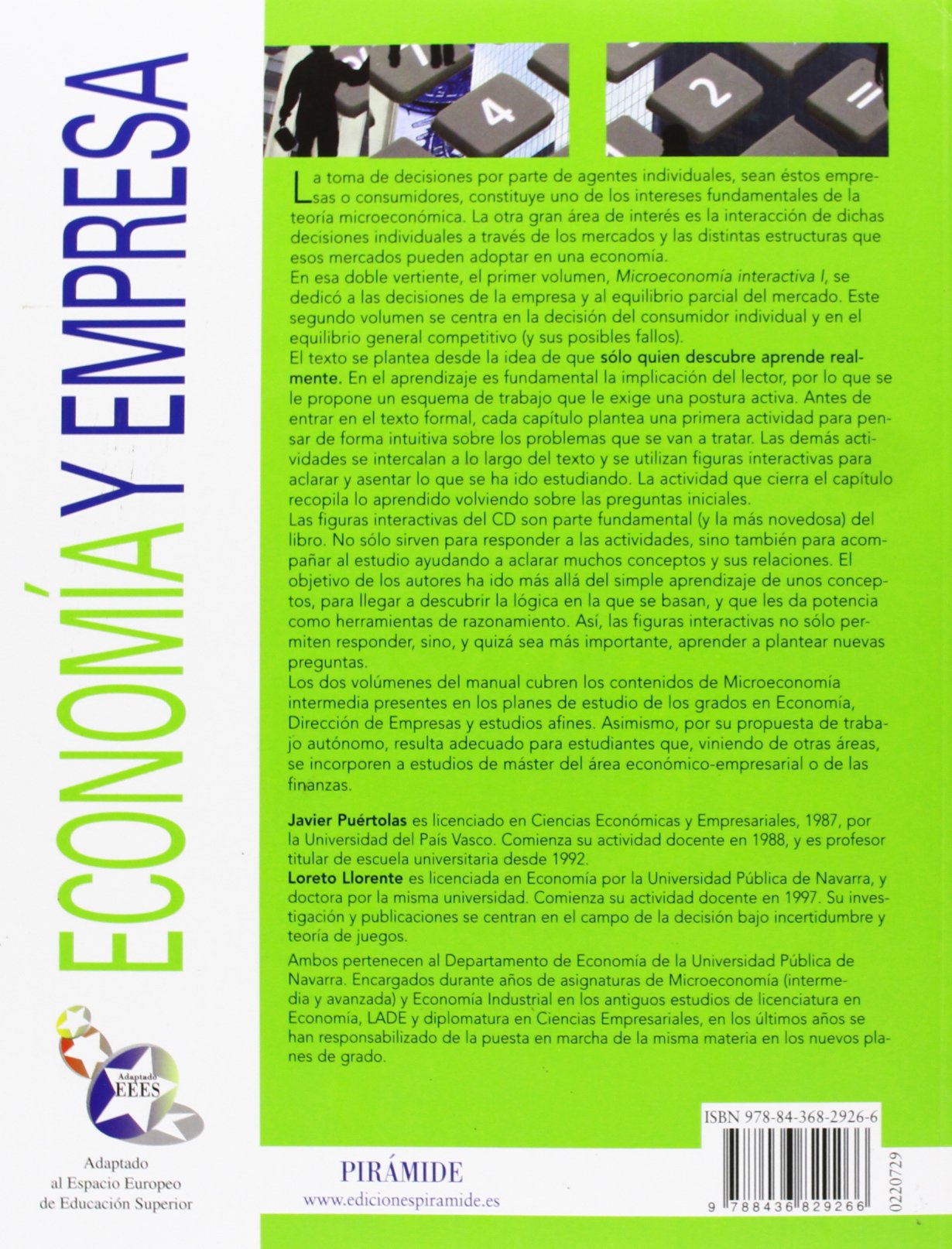 Microeconomía interactiva II: Teoría del consumidor y equilibrio general (Economía y Empresa)