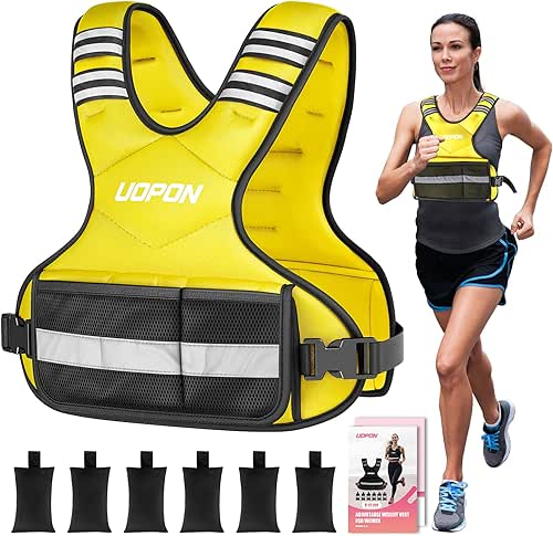 Adjustable Weighted Vest Women Men, 6-12 Lb/10-19 Lb/20-32 Lb Rucking