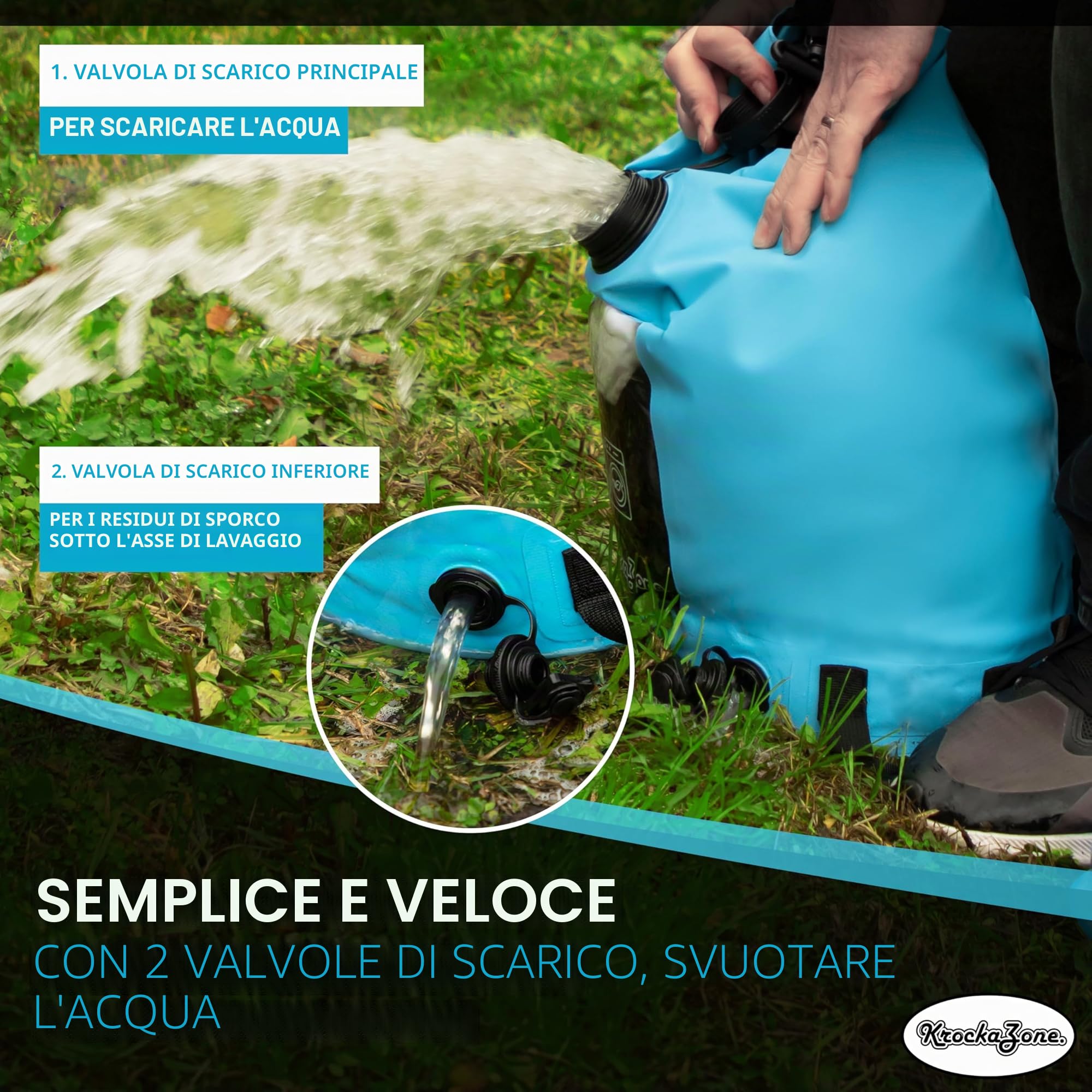 Lavatrice portatile senza corrente – Set pieghevole per lavabo, piccolo e leggero per il lavaggio a mano, lavatrice da viaggio, mini borsa per il lavaggio a mano, per campeggio, viaggi, vacanze