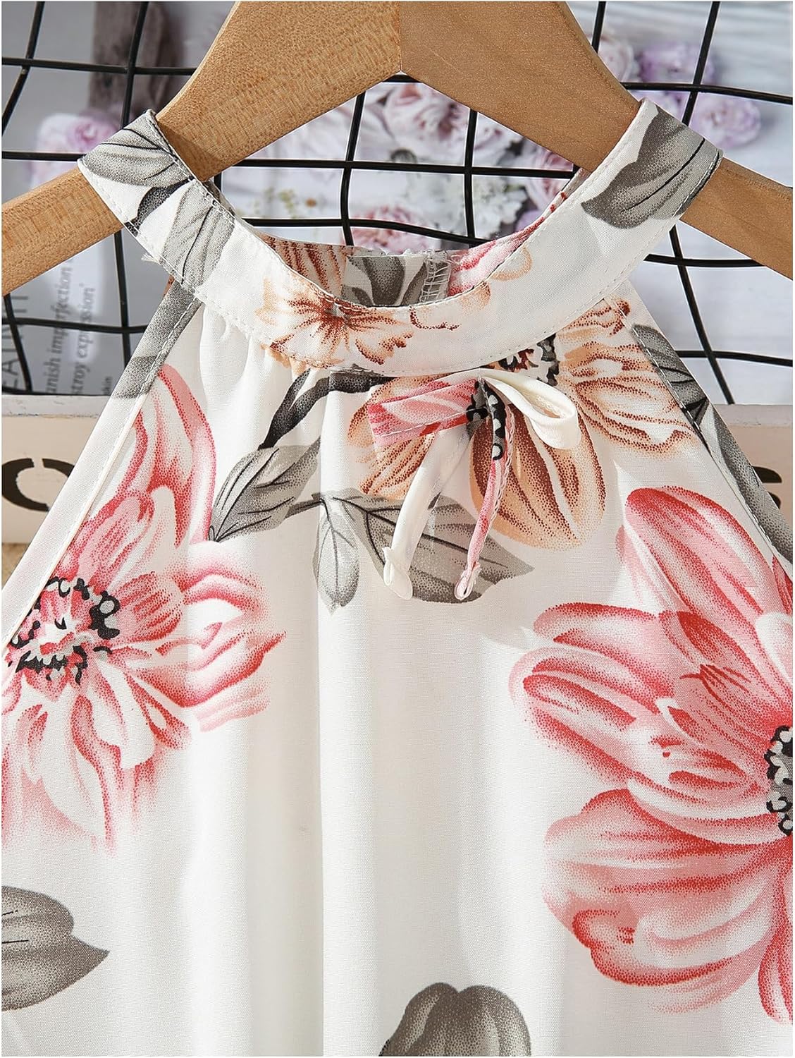 WDIRARA Girl's Spaghetti Strap Sleeveless Zipper Back Cami Jumpsuit Long Pants - Image 3