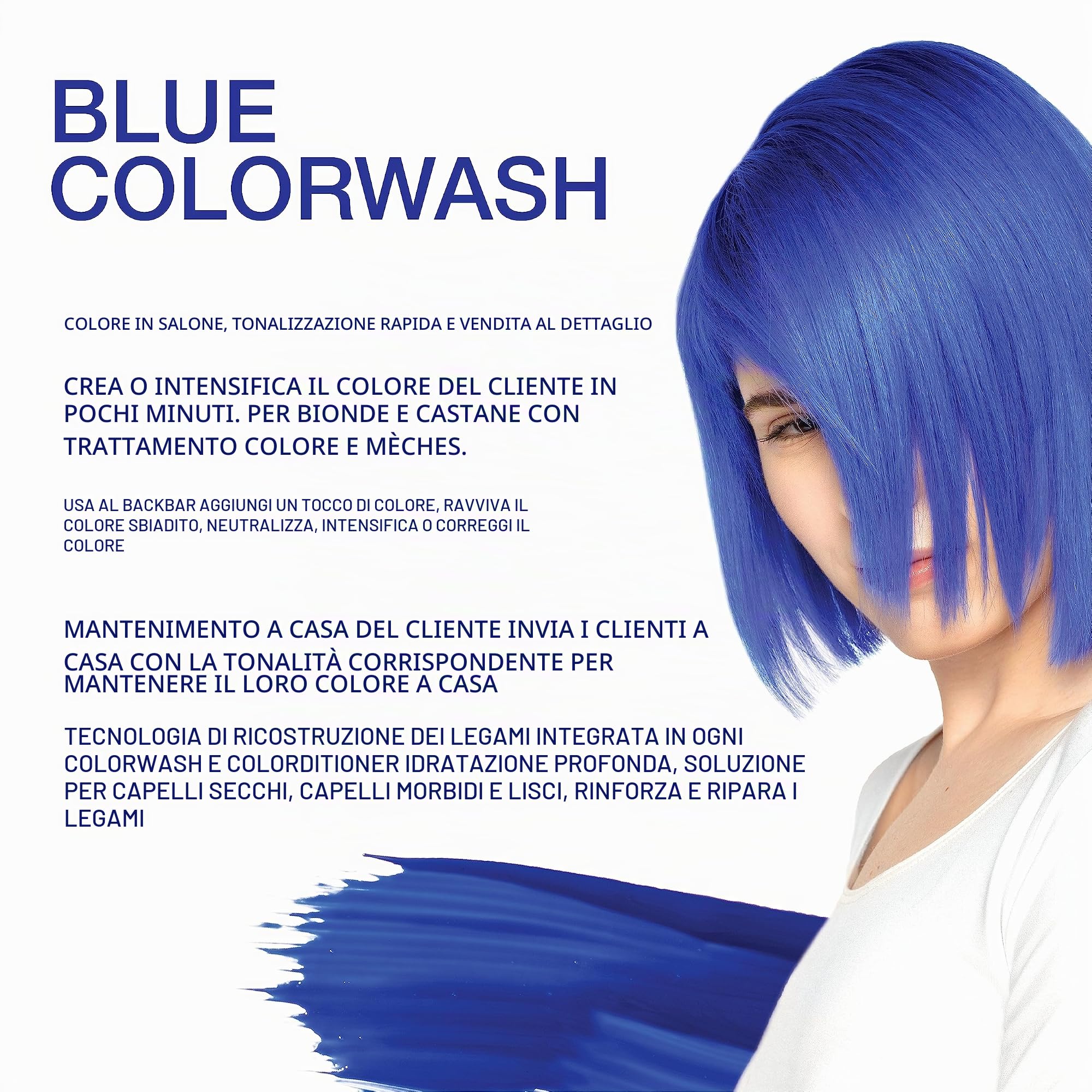 Celeb Luxury Viral Semi Permanent Colorwash Shampoo - Extreme Blue 240ml