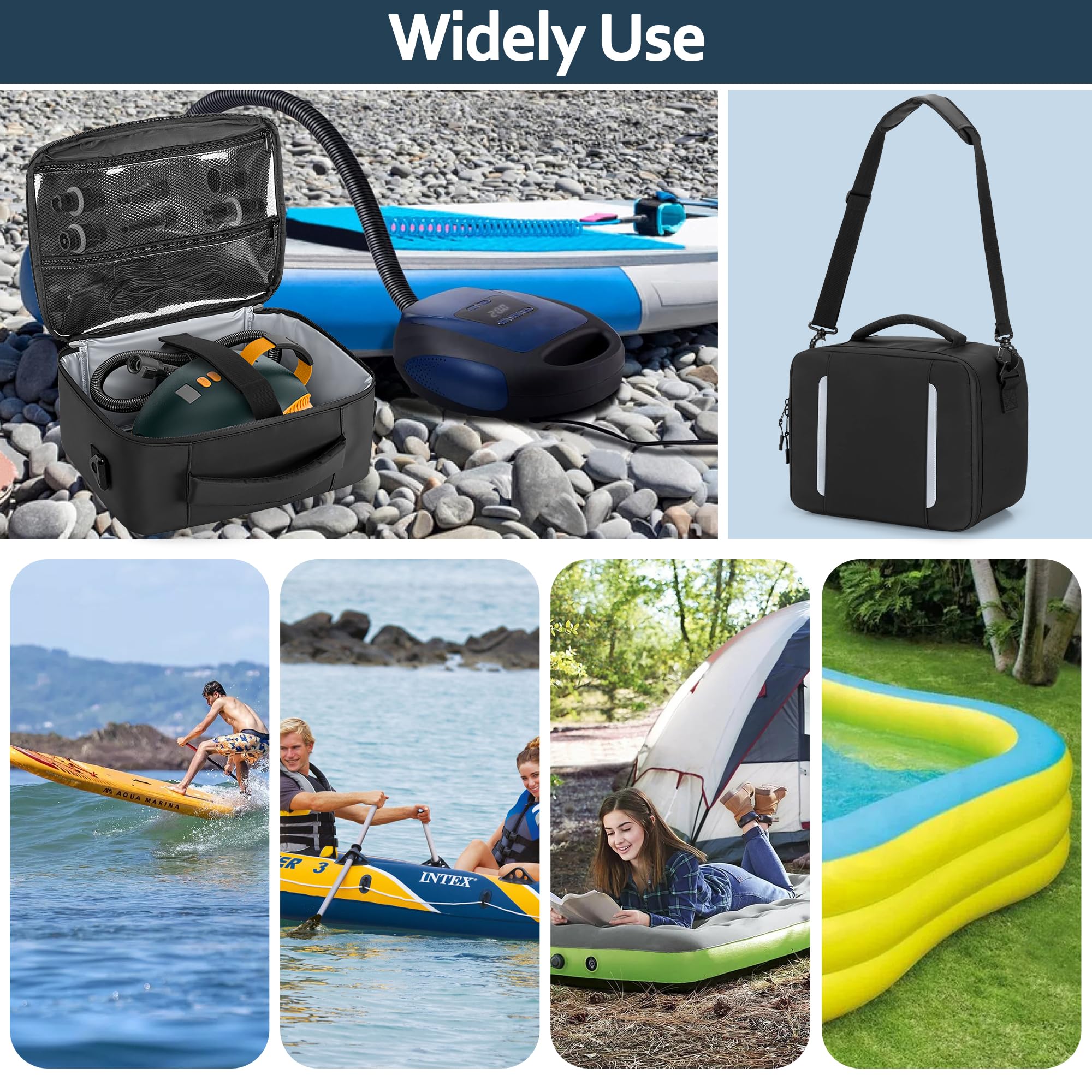 GOBUROS Sup Luftpumpe Tasche, kompatibel mit den meisten Sup Luftpumpen