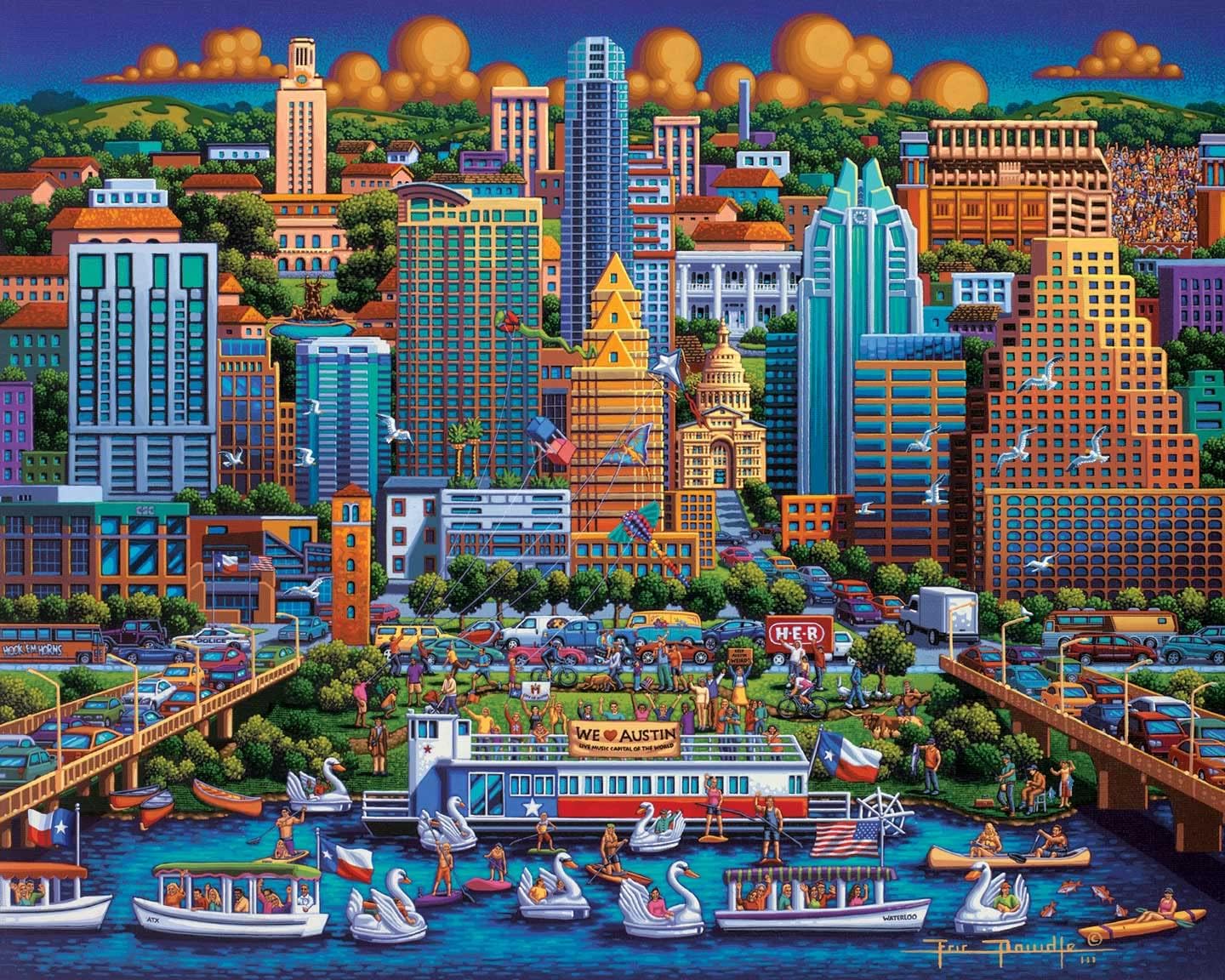 Dowdle Jigsaw Puzzle - Austin - 500 Piece