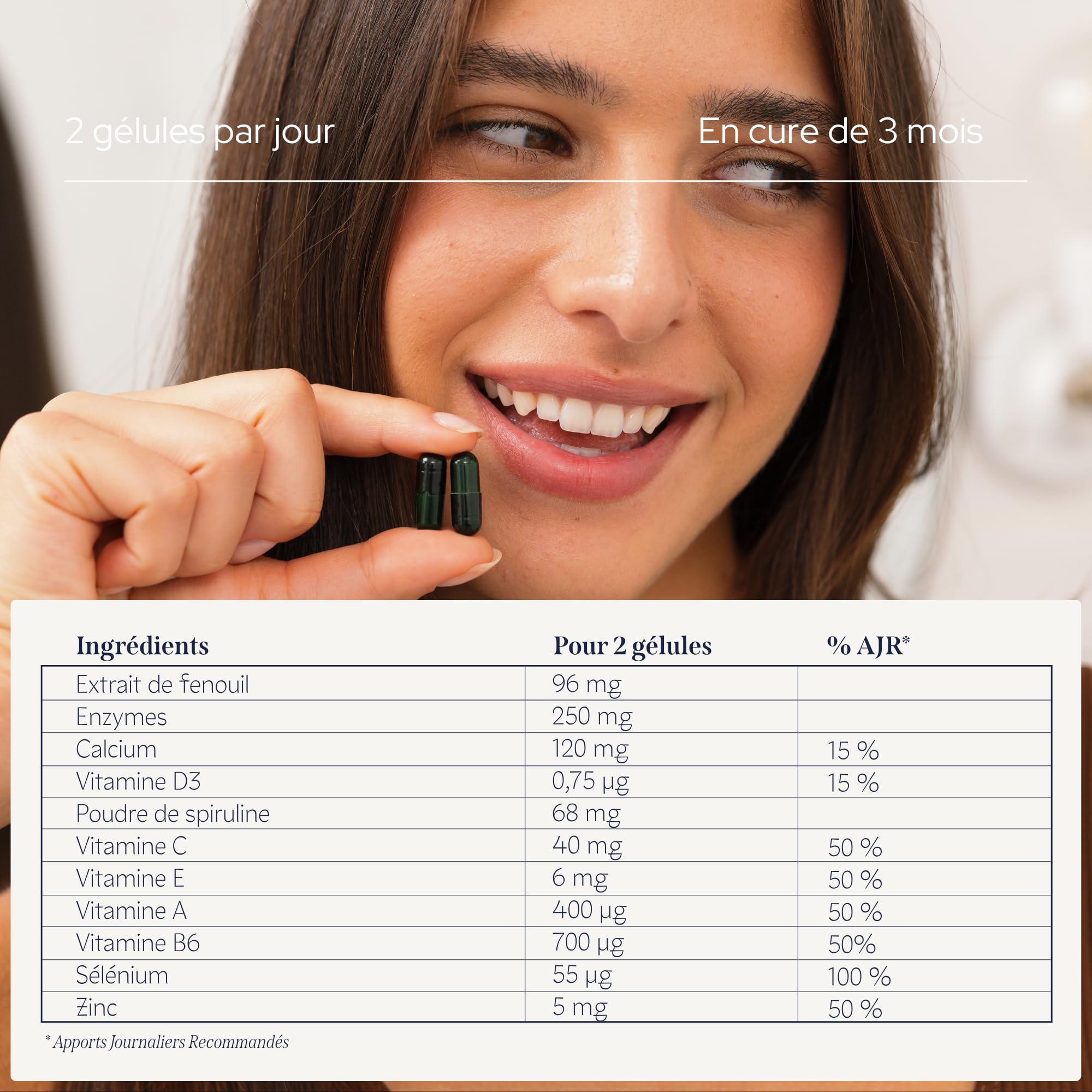 EPYCURE - Cure Confort Digestif - Améliore Digestion & Transit, Réduit Ballonnements & Flatulences - 95% Naturel - 5 Enzymes Digestives, Calcium, Fenouil, Zinc - 1 Mois - Vegan - Fabriqué en France