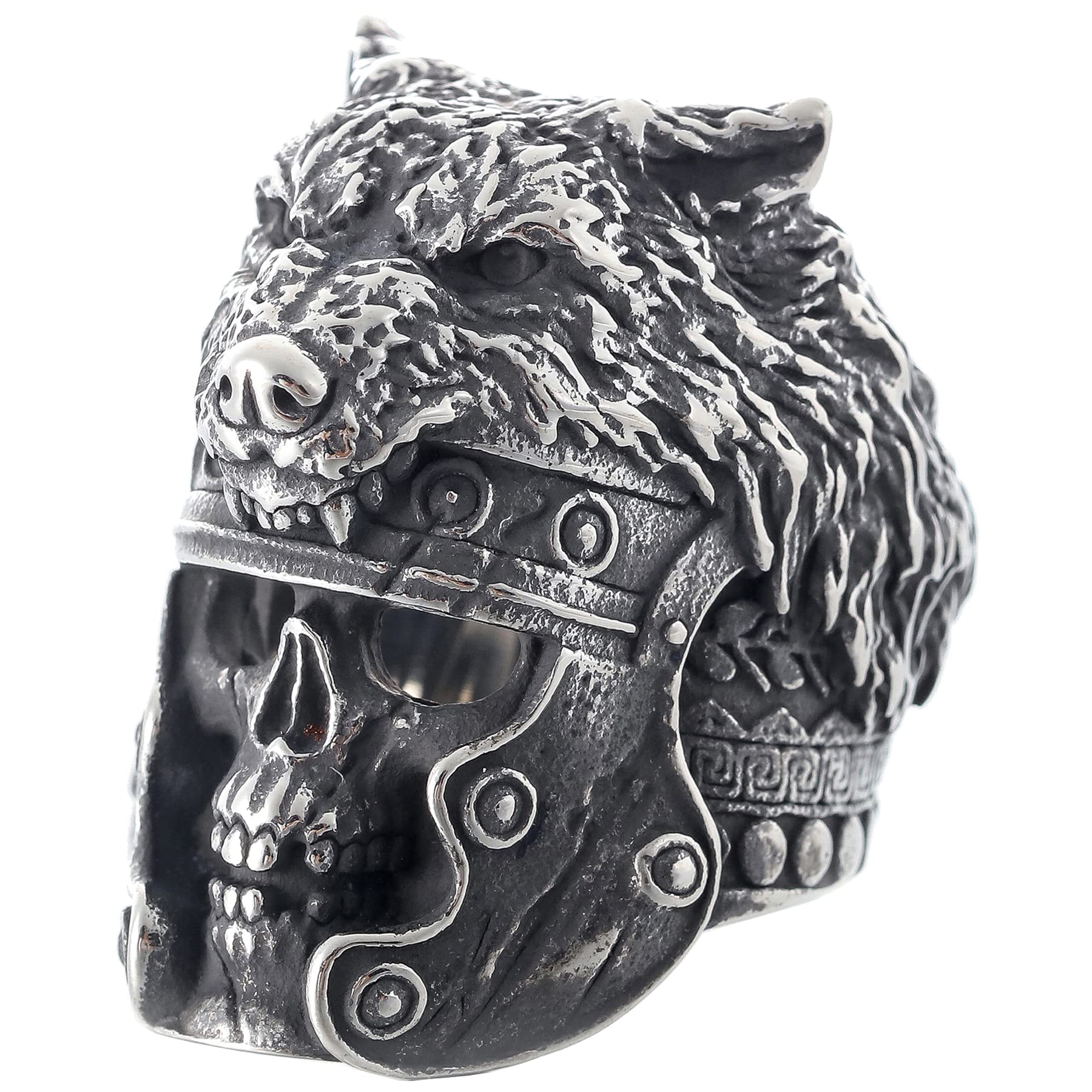 2023 Skull Ring Cool Evil Death Punk Rock Stainless Steel Rings Aly Style Jewelry