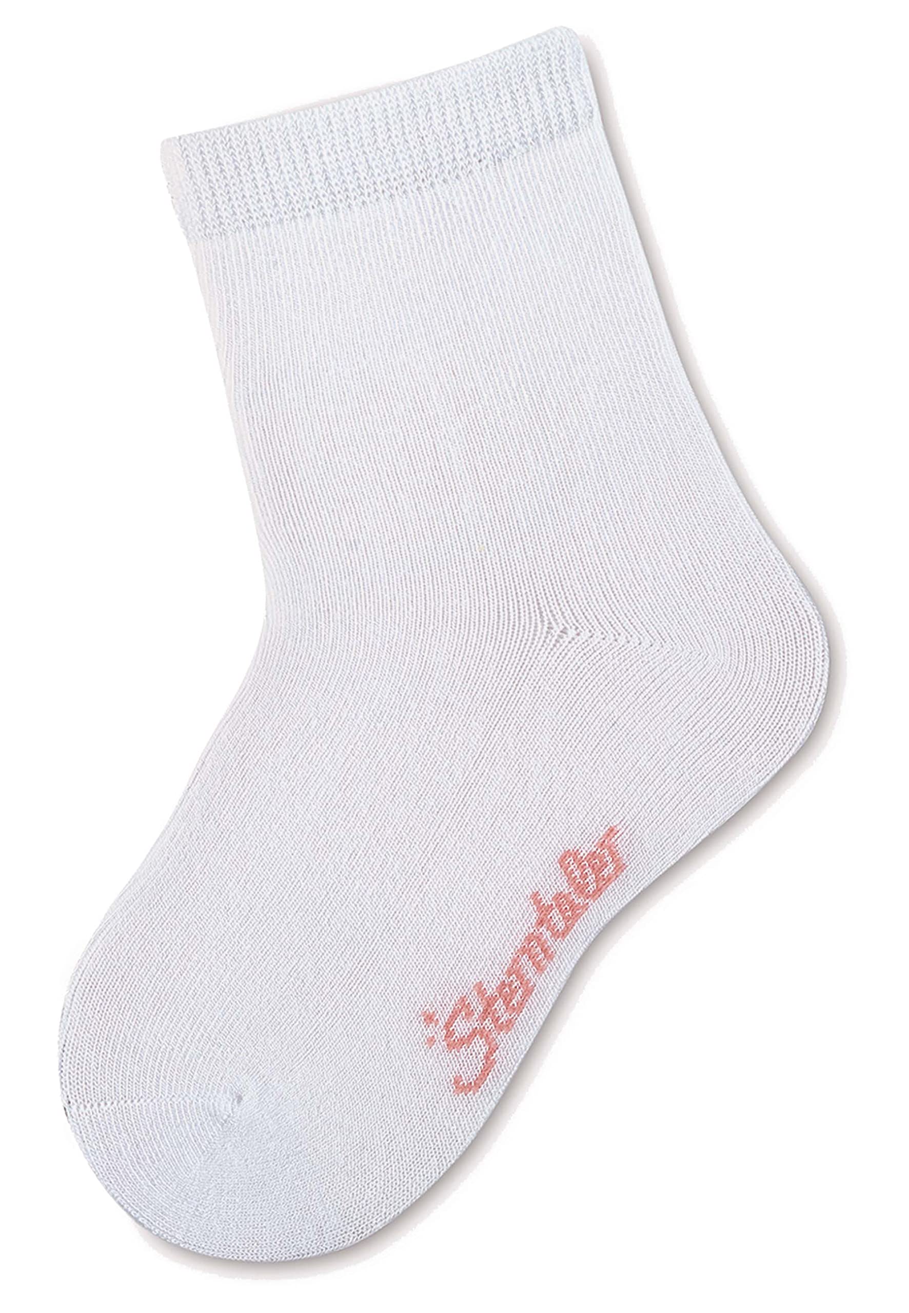 Sterntaler Baby - Mädchen Söckchen 3er-pack Uni Bambus Söckchen