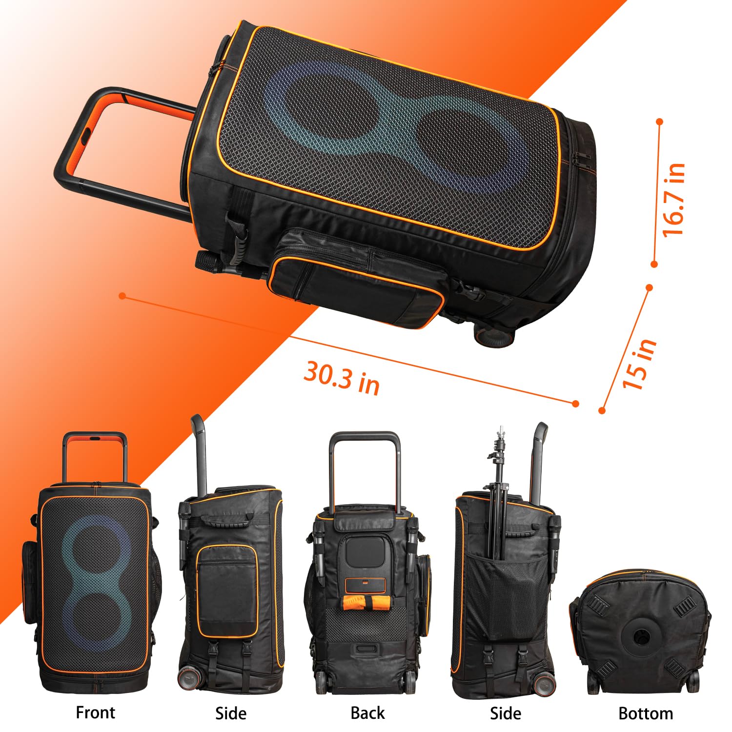 Jeachan Speaker Carry Case