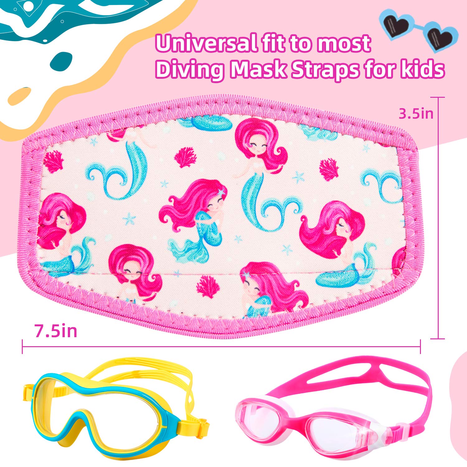 Cressi Watch Strap for Watch-Style Dive Computer, Black/White