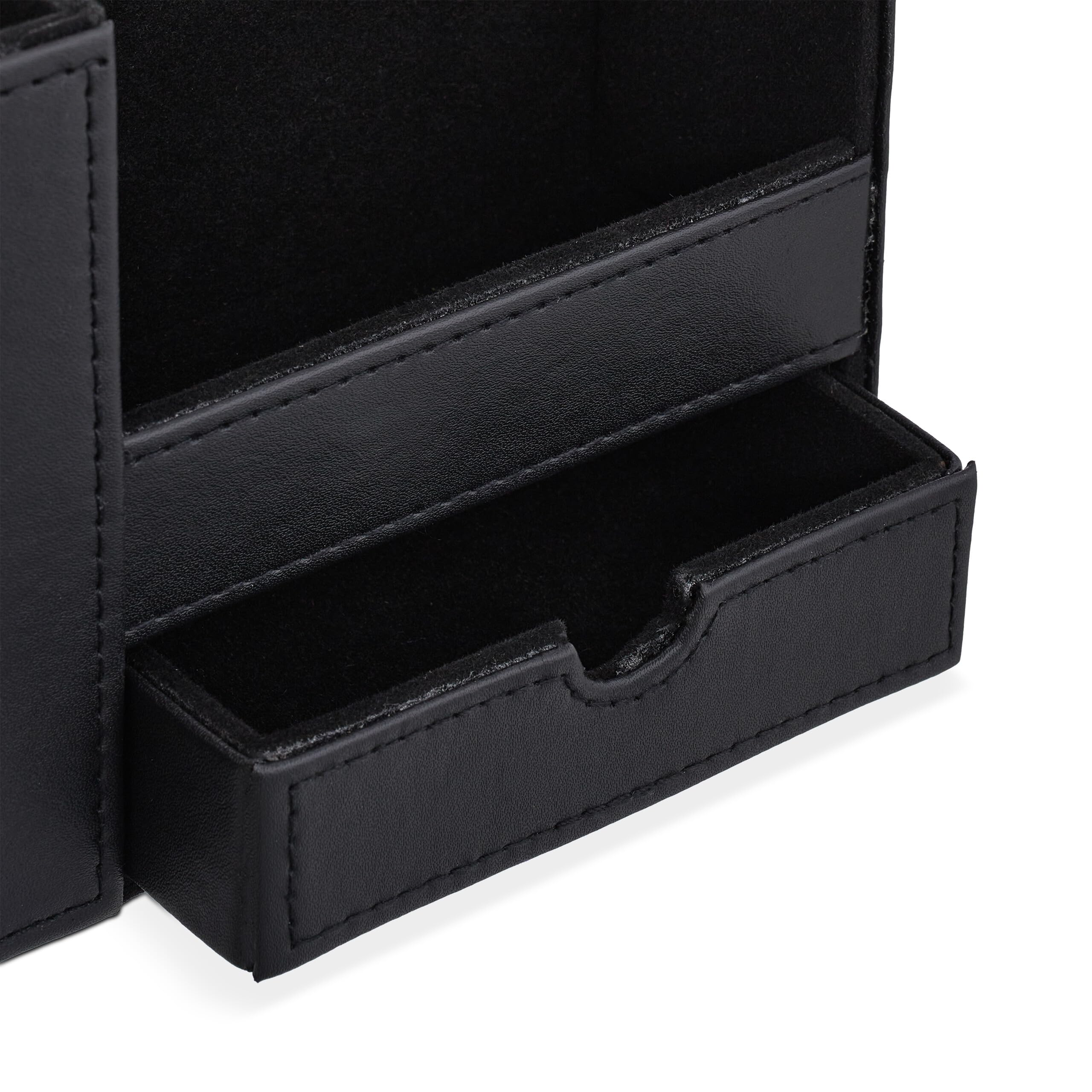 Relaxdays bureau organizer, 3 documentenhouders, 3 bakjes, 2 pennenbakken, 1 lade, kantoor & school, mdf, wit