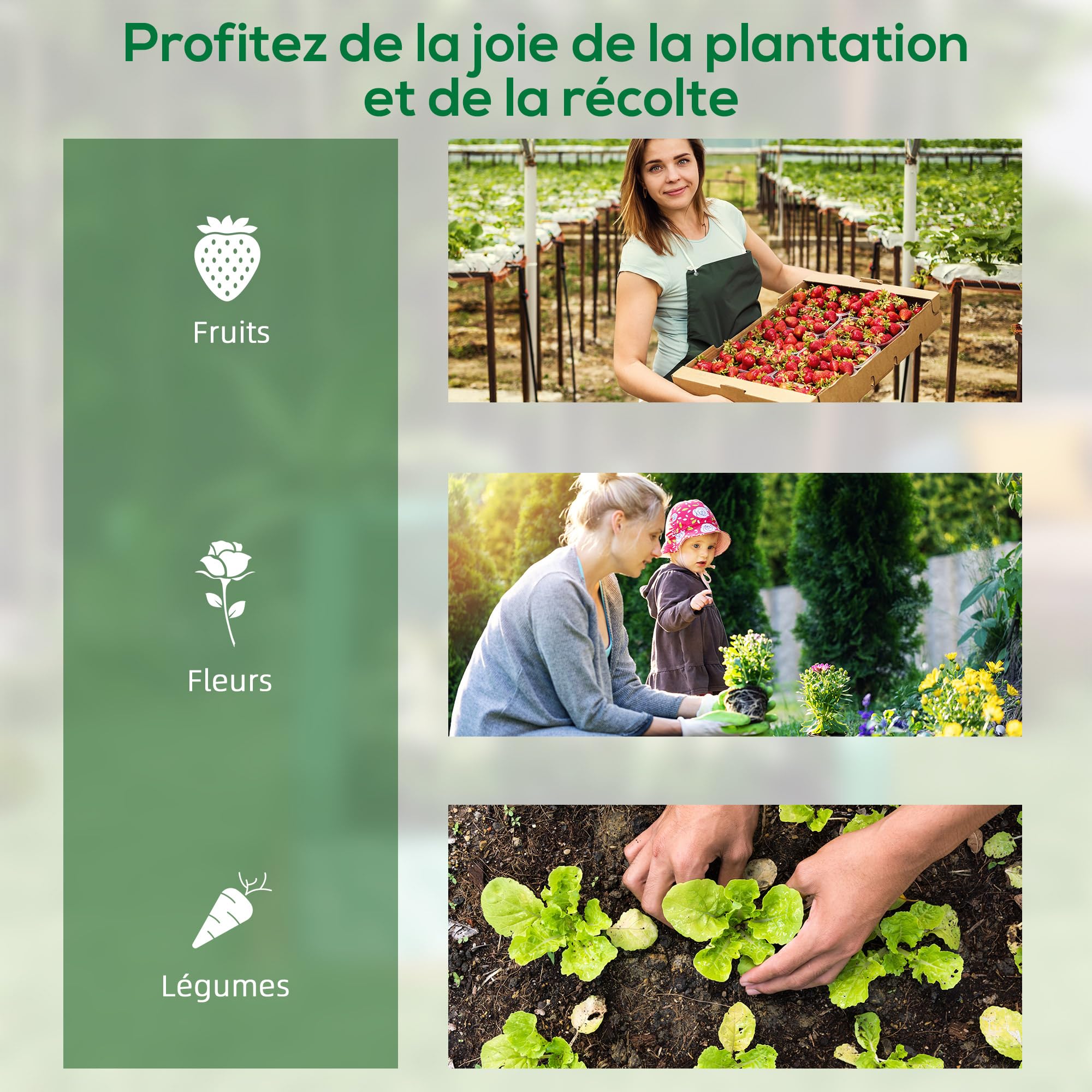 Outsunny Carré Potager de Jardin avec Mini Serre, jardinière surélevée, bac à Fleurs en Acier galvanisé, pour Herbes aromatiques et légumes dans Jardin, Balcon, terrasse, Gris foncé