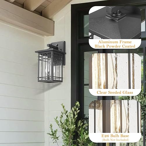 Miniatura 4 de Luces de pared exteriores del anochecer al amanecer, faroles de pared al aire libre, lámparas con sensor de montaje en pared, aplique de pared